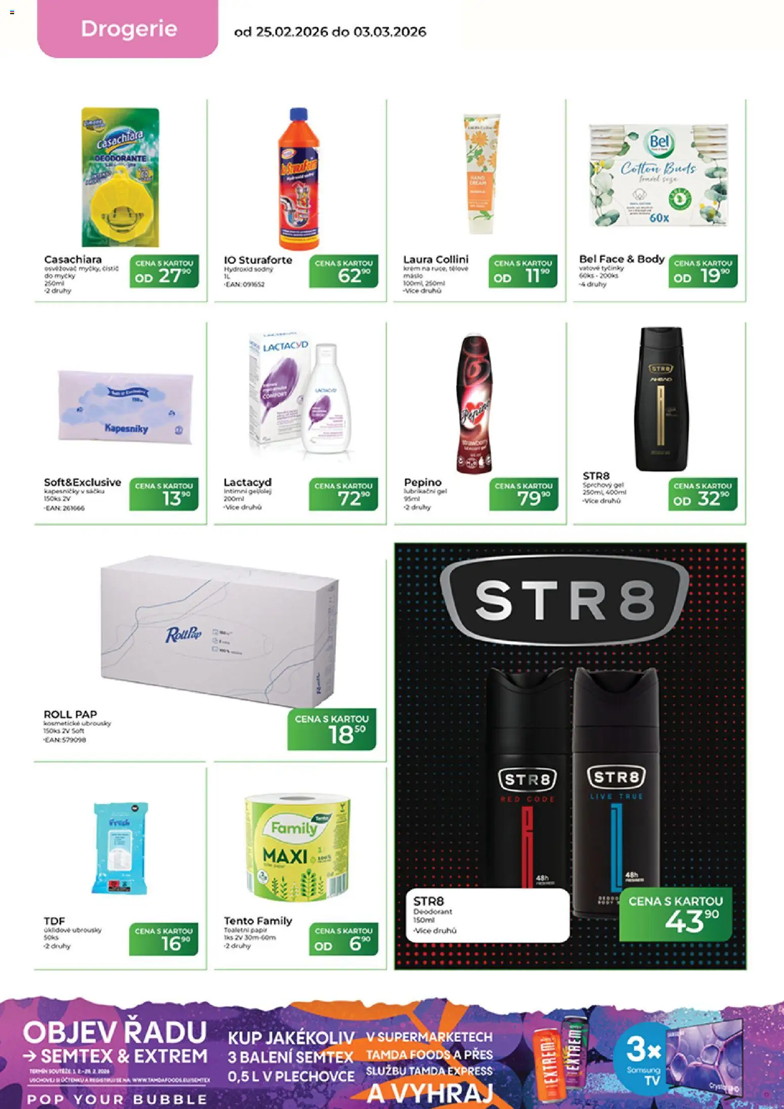 Tamda Foods leták od 25.02.2026 | Strana: 54 | Produkty: Deodorant, Krém, Lactacyd, Hydroxid sodný