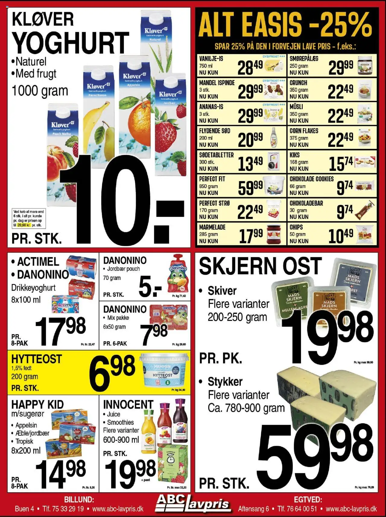 Abc Lavpris Tilbudsavis gyldig fra 13.08.2025 | Side: 3 | Produkter: Ost, Yoghurt, Chokolade, Marmelade