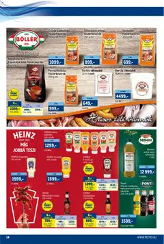 Metro Akciós újság - amely érvényes a következő dátumtól: 01.12.2025 | Oldal: 14 | Termékek: Balzsamecet, Ketchup, Mustár, Szósz