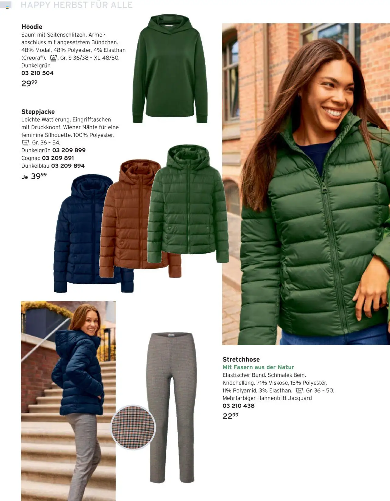 Katalog Tchibo Herbst – gültig ab 15.09.2025 | Seite: 16 | Produkte: Hoodie, Steppjacke