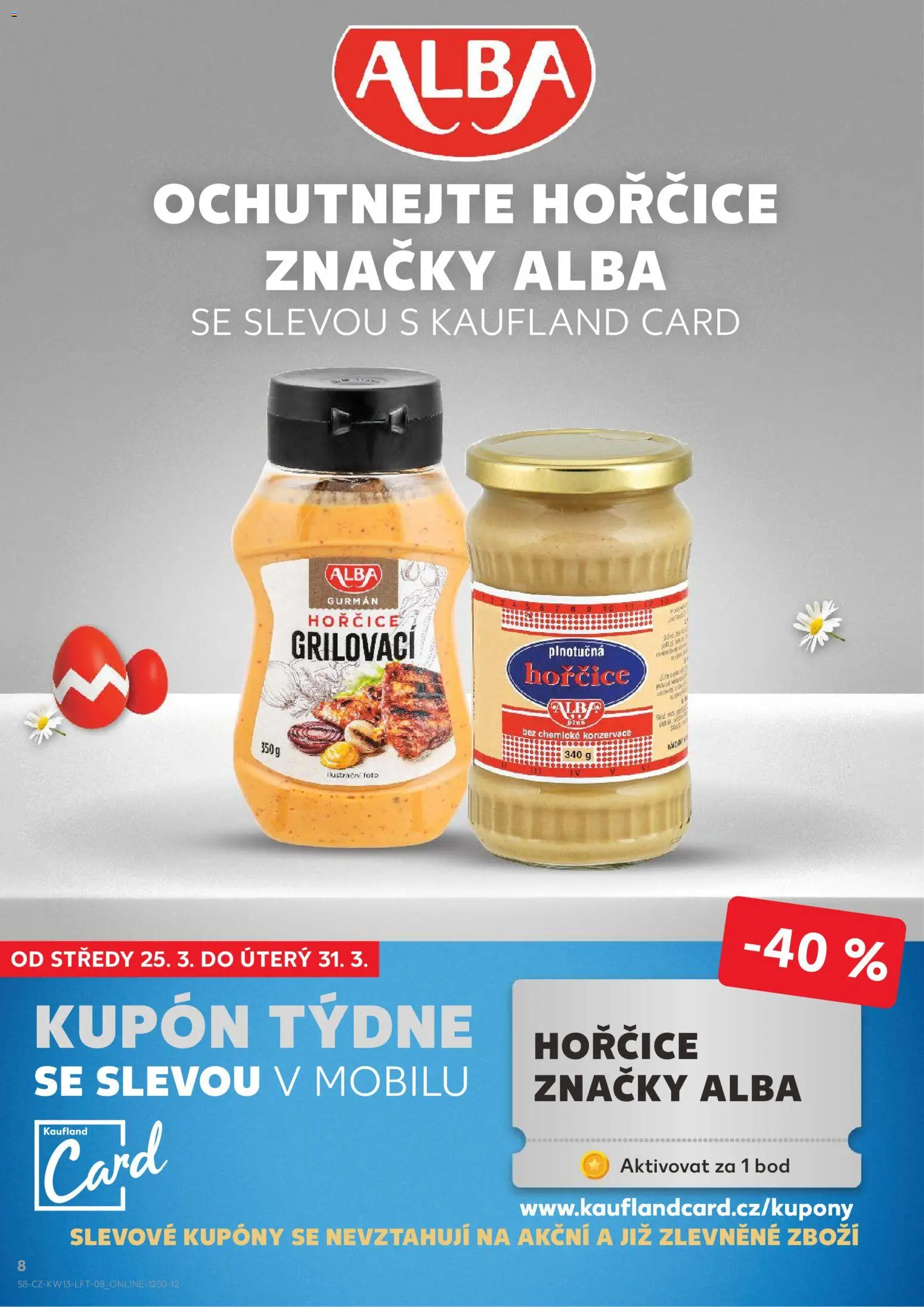 Kaufland - Kaufland leták od 25.03.2026 | Strana: 8 | Produkty: Hořčice