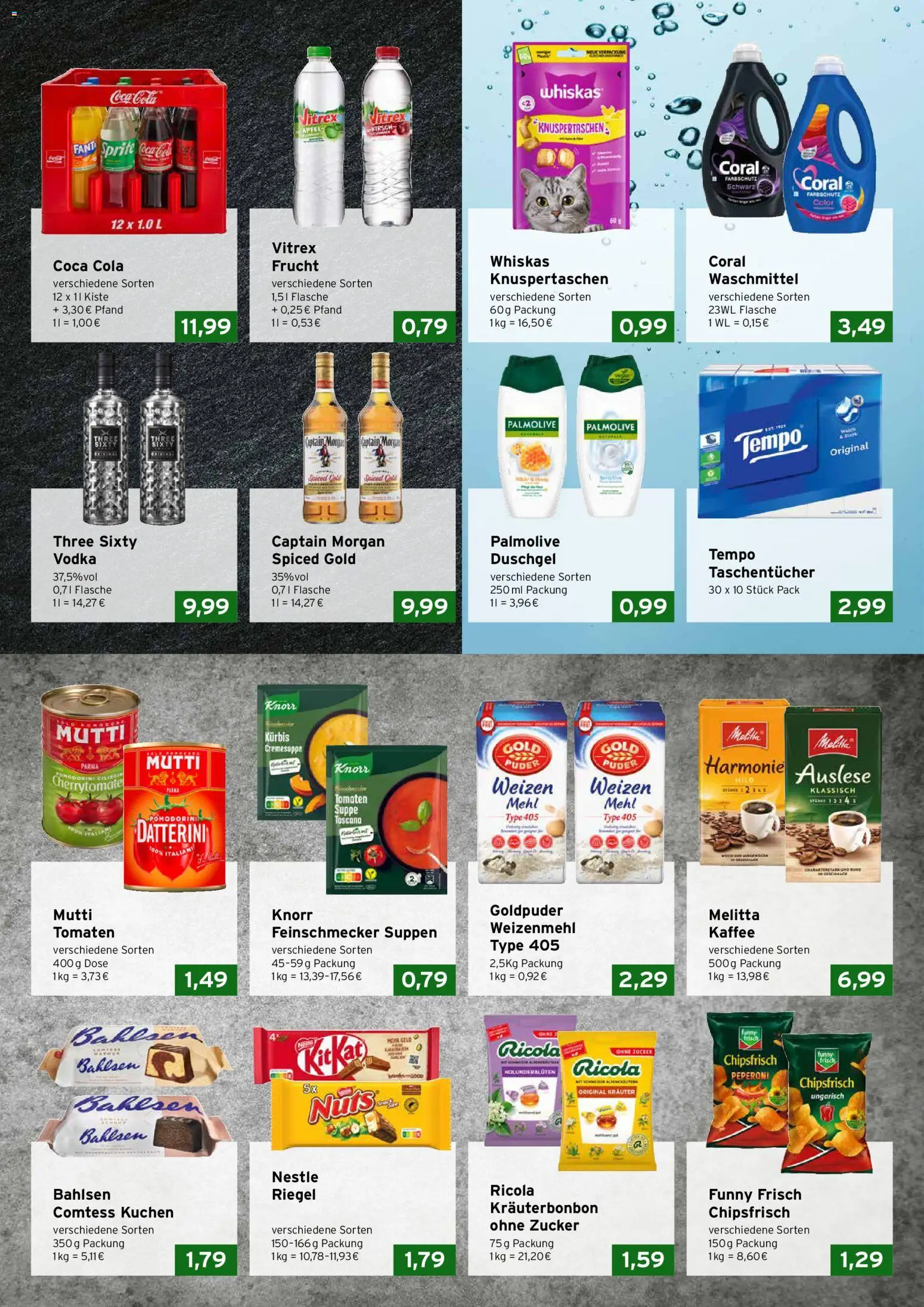 CAP Markt Prospekt – gültig ab 17.11.2025 | Seite: 3 | Produkte: Mehl, Duschgel, Kürbis, Whiskas