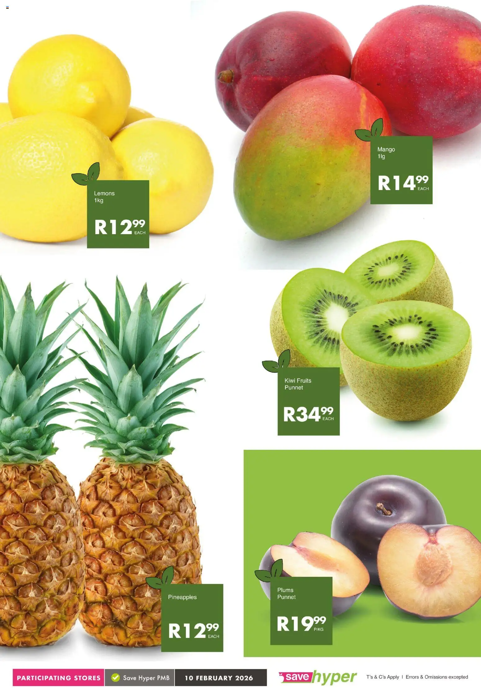 New Save catalogue – valid from 10.02.2026 | Page: 6 | Products: Kiwi, Mango, Peach