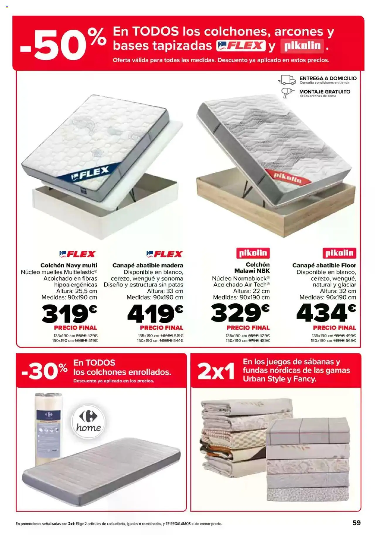 Carrefour folleto │ válido desde el 08.08.2025 | Página: 63 | Productos: Té, Colchon, Cama