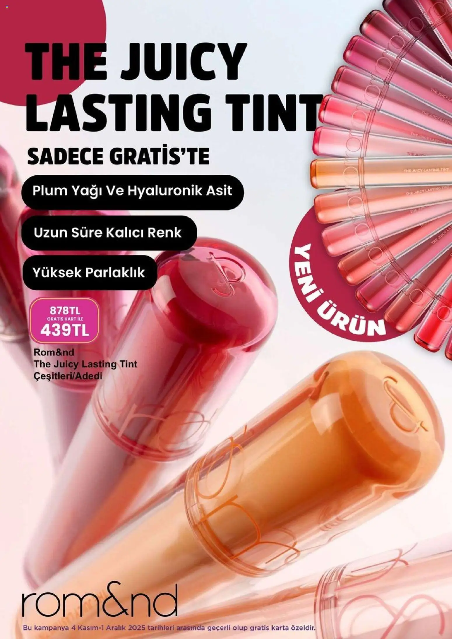 Gratis aktüel ürünler kataloğu yayımlandı! Bu hafta 01 - 30 Kasım 2025 günü Gratis indirimli ürünleri