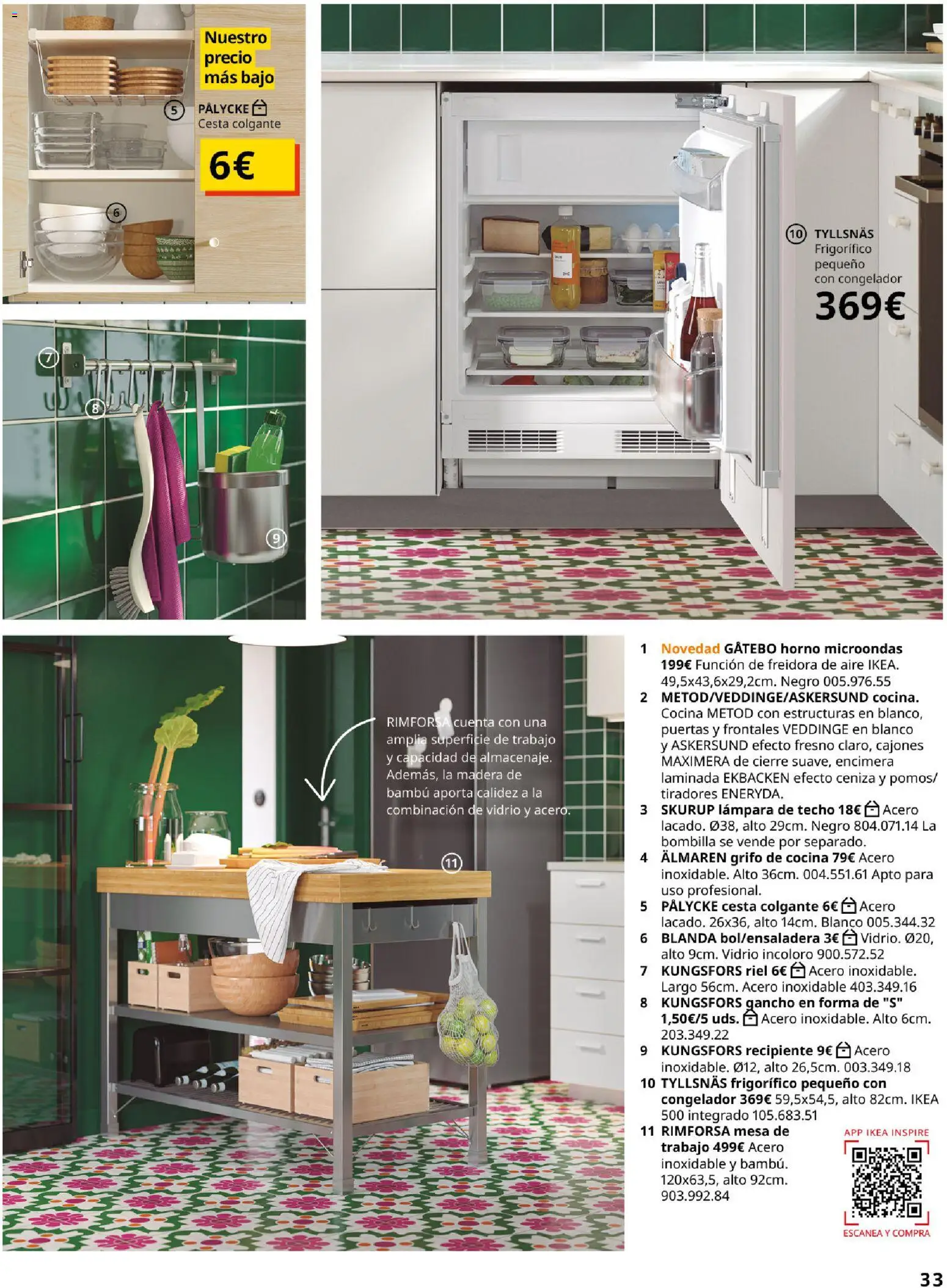 Catálogo IKEA para tu negocio │ válido desde el 02.12.2025 | Página: 33 | Productos: Bombilla, Horno microondas, Mesa, Lámpara