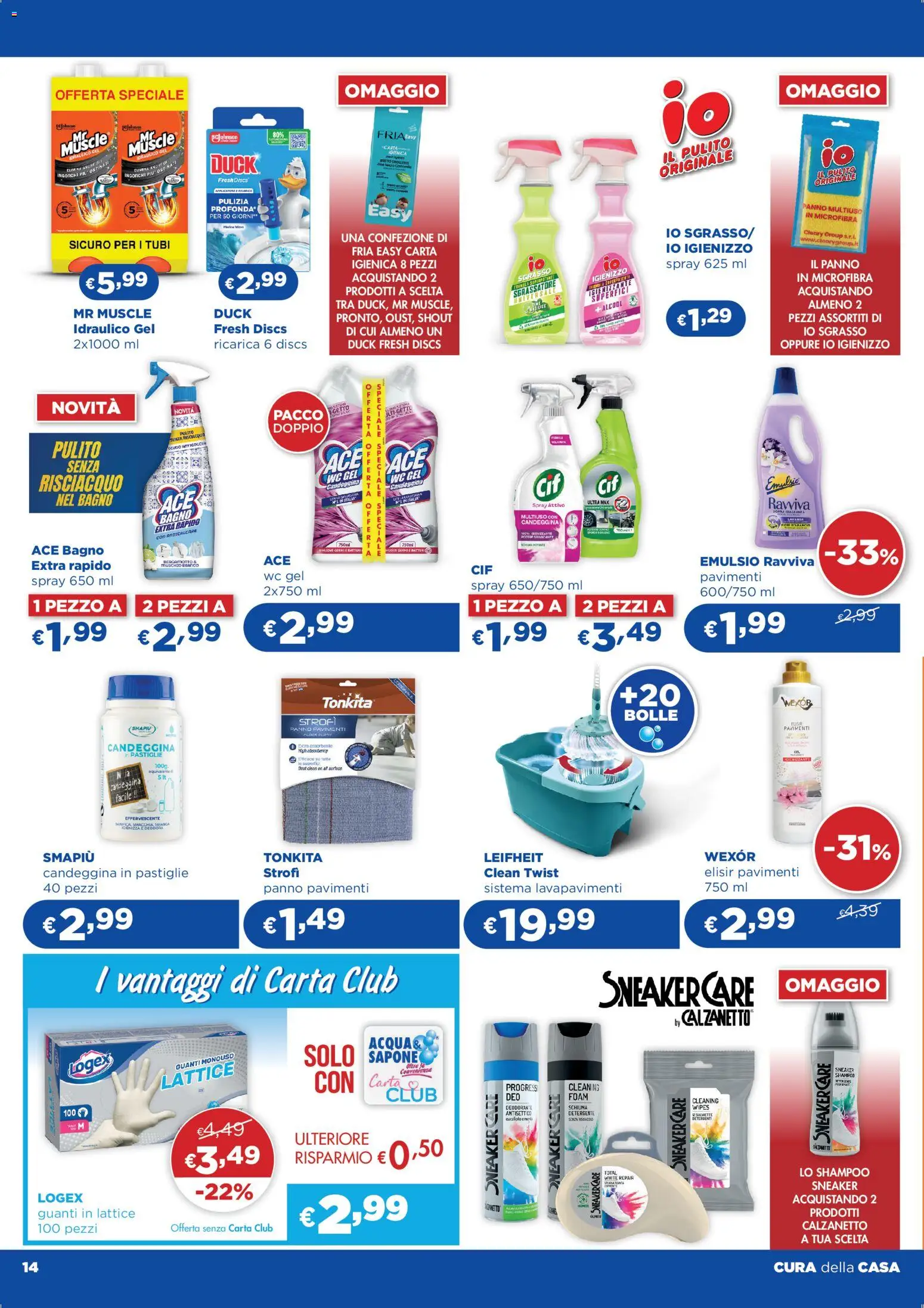 Volantino Acqua e Sapone del 18.03.2026 | Pagina: 14 | Prodotti: Sapone, Deodorante, Detergente, Candeggina