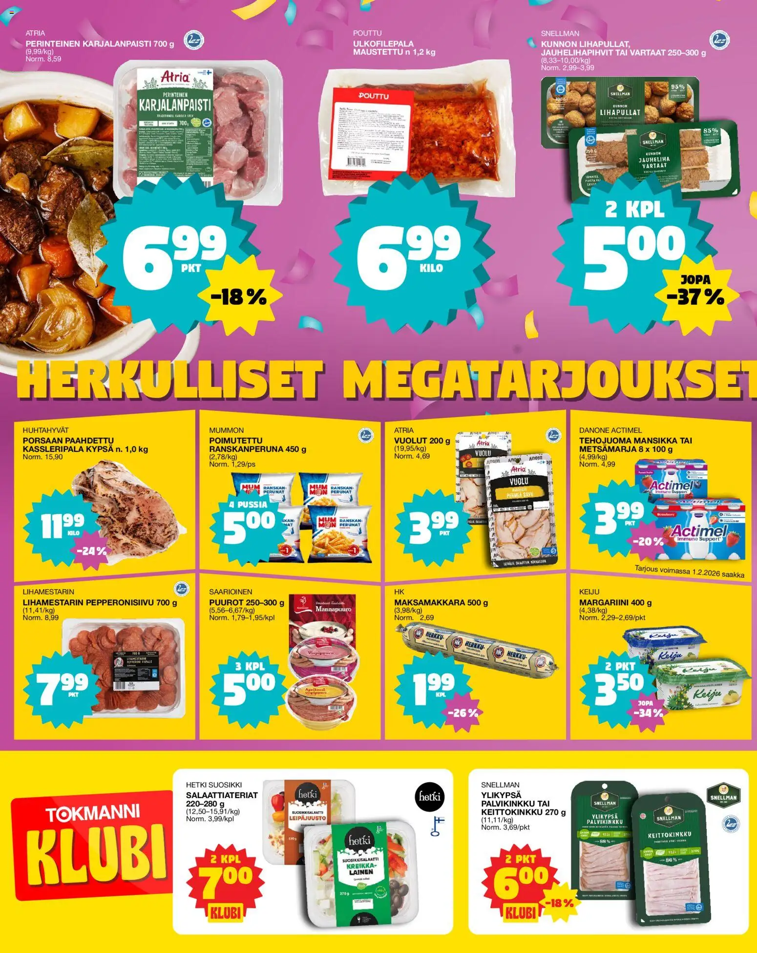 Tokmanni - EUROSPAR – voimassa 22.01.2026 alkaen | Sivu: 2