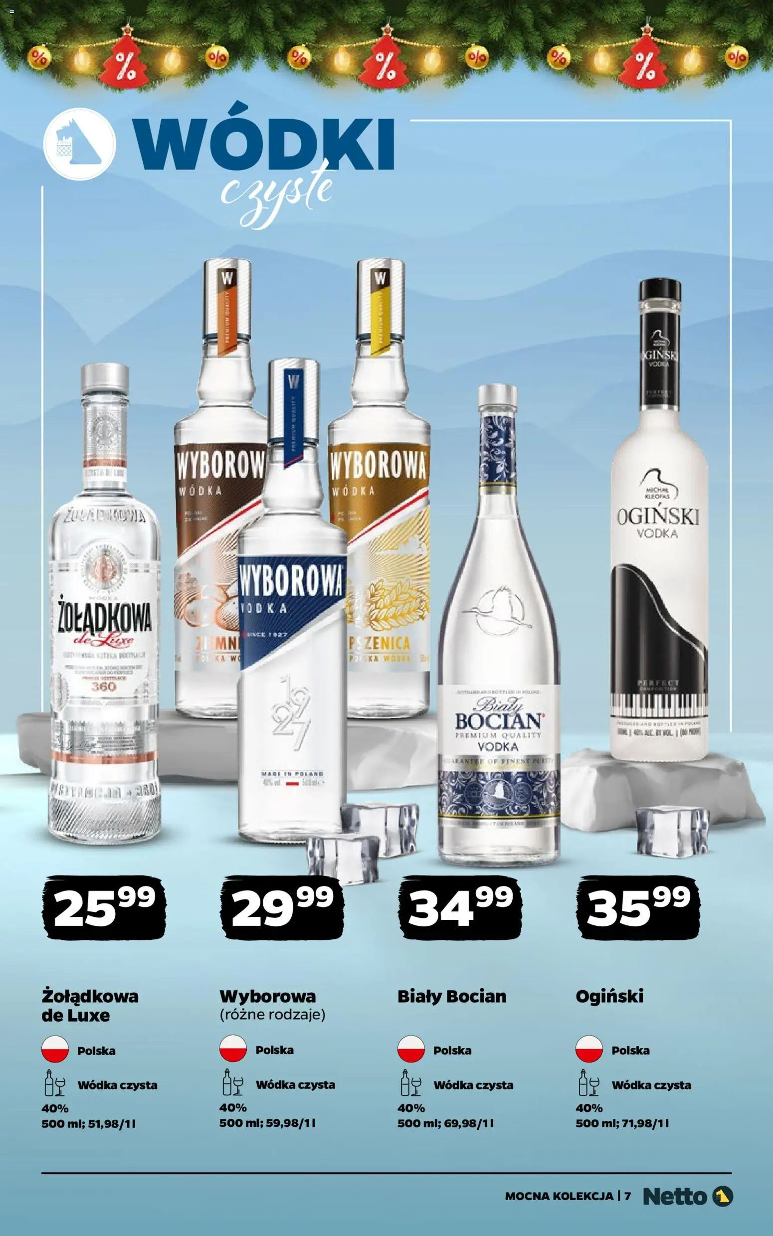 Netto gazetka - Mocna Kolekcja od 08.12.2025 | Strona: 7 | Produkty: Ogiński, Vodka, Wódka