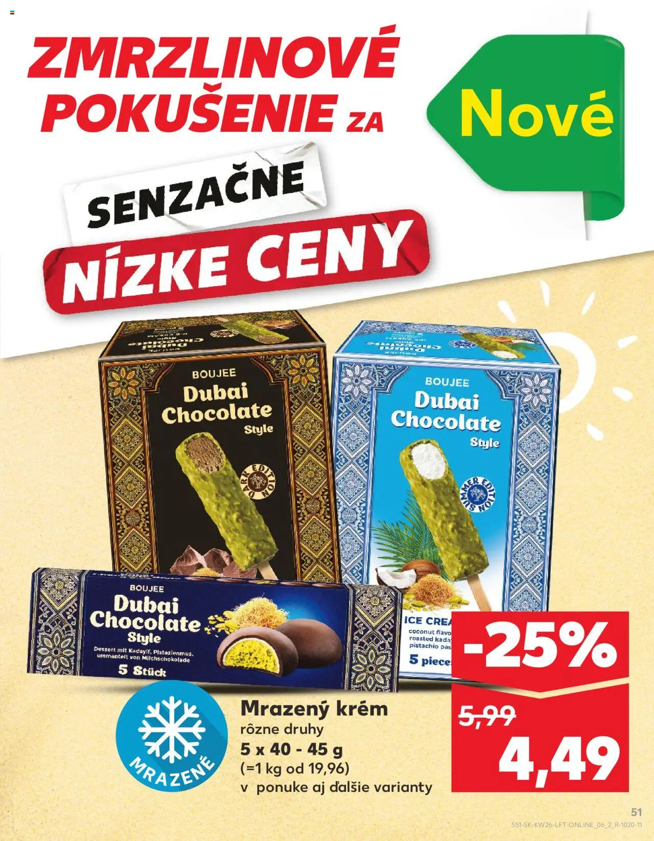 Nové Kaufland akcie – leták je platný od 26.06.2025 | Strana: 51 | Produkty: Pás, Krém