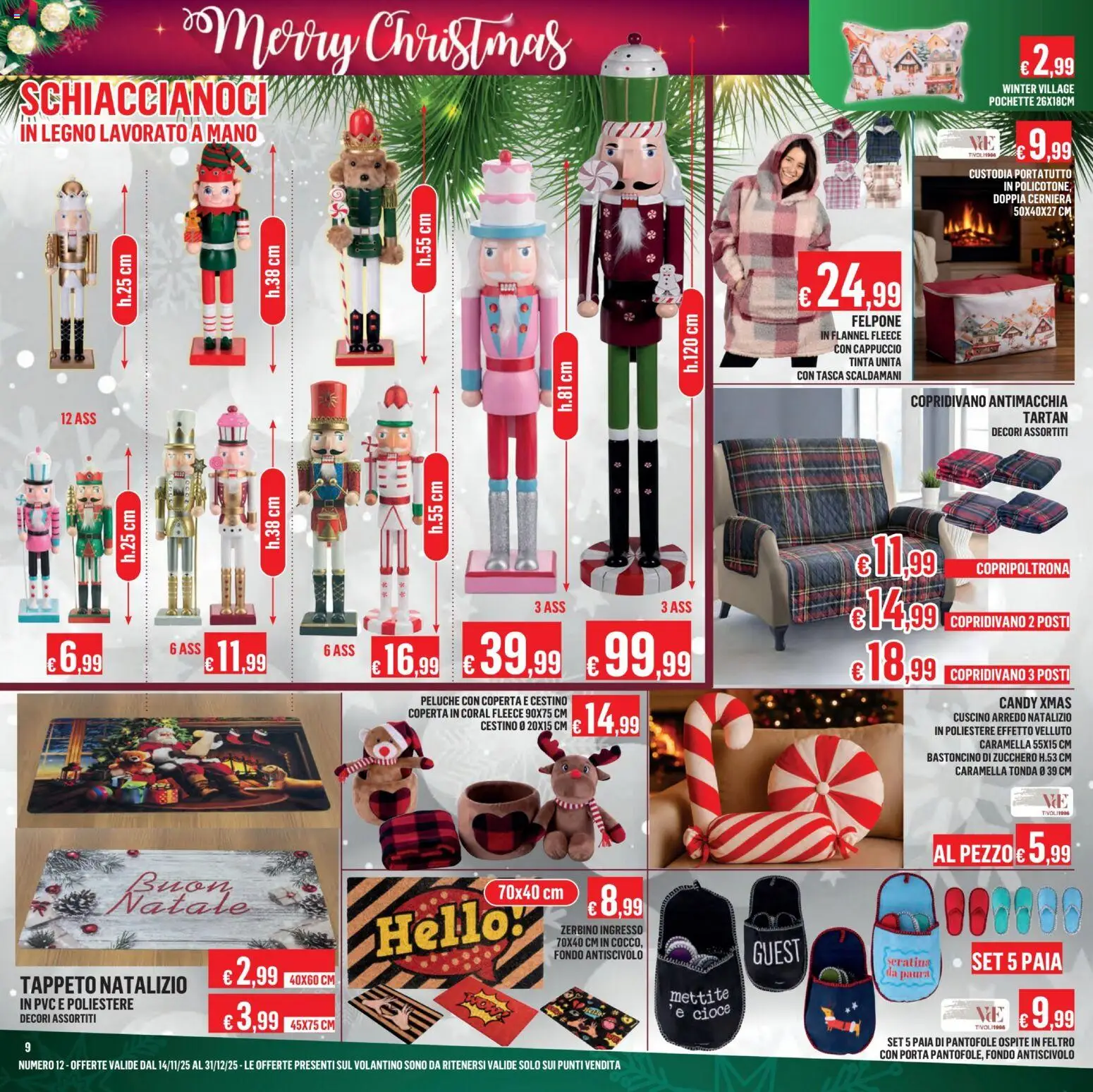 Volantino Satur del 14.11.2025 | Pagina: 9 | Prodotti: Zucchero, Coperta, Zerbino, Copripoltrona