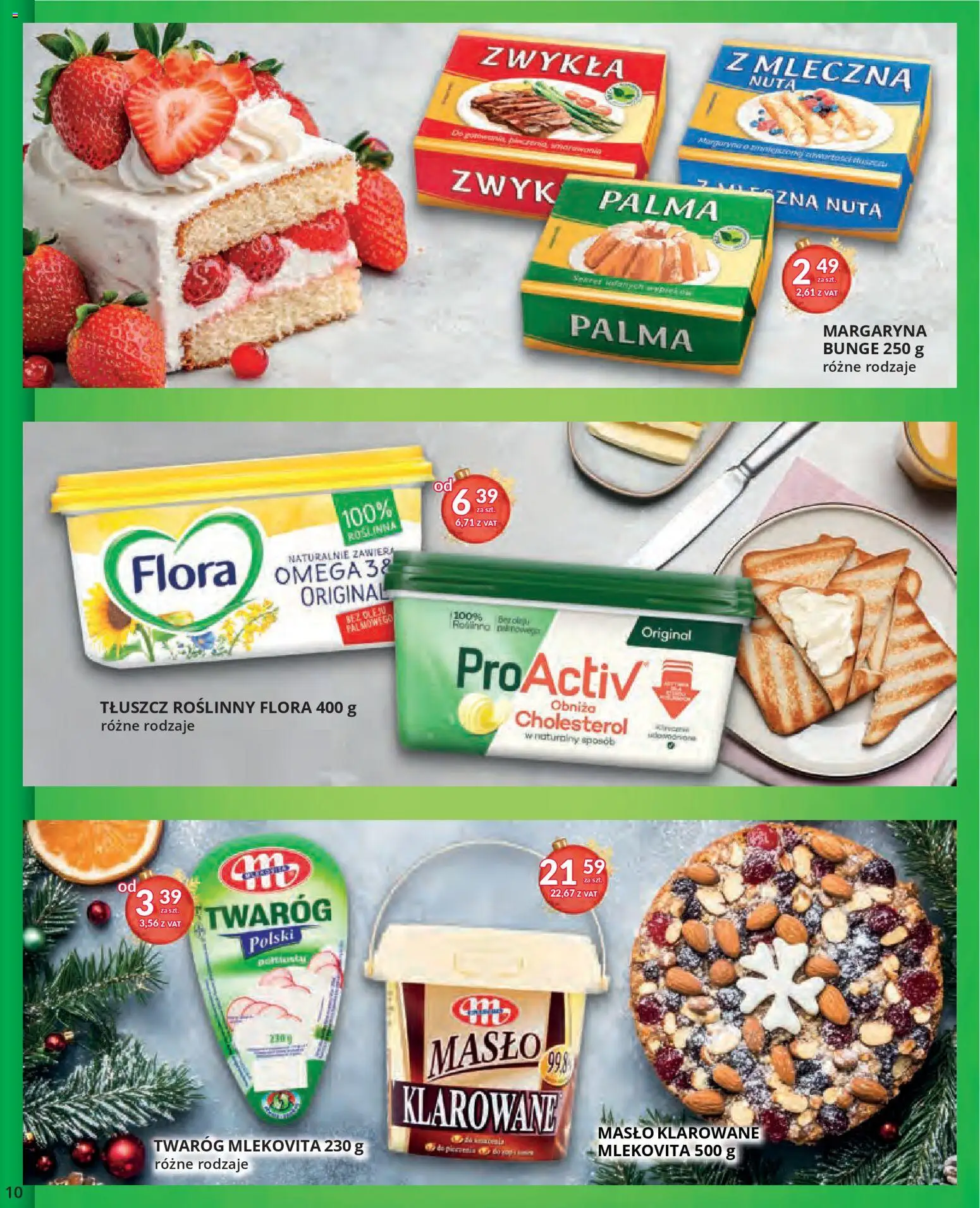 Eurocash Gazetka od 17.11.2025 | Strona: 10 | Produkty: Masło klarowane, Margaryna, Masło, Twaróg