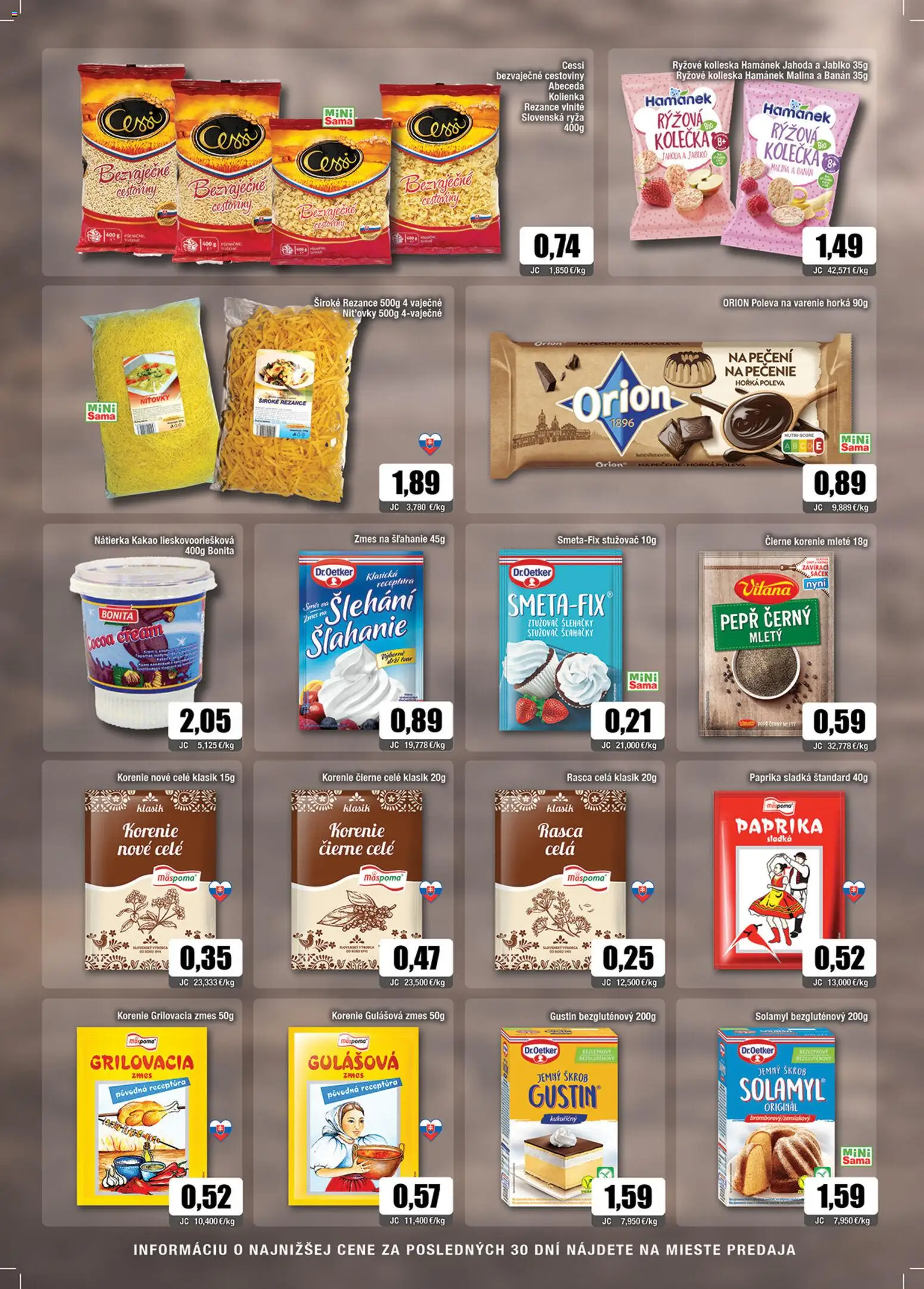 Nové Sama akcie – leták je platný od 20.02.2026 | Strana: 6 | Produkty: Paprika, Čierne korenie, Rezance, Korenie