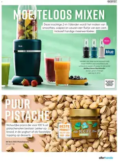 AH Terra 100% Pistachepasta, Natuurlijke pasta die voor 100% uit pistachenoten bestaat. Lekker op brood, in de yoghurt of als feestelijke topping op desserts. 150 g - Voorbeeld van een folder van Albert Heijn, geldig van 31.12.2025 | Pagina: 119