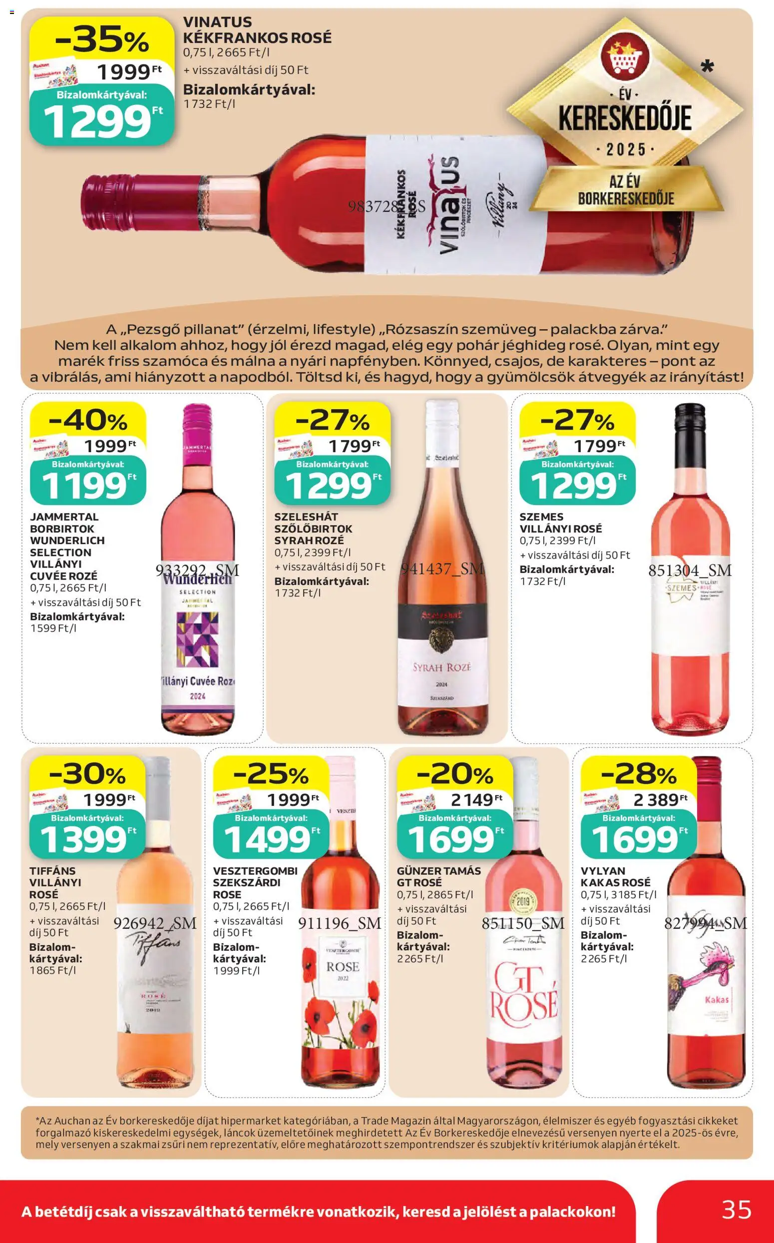 Auchan akciós ujság - amely érvényes a következő dátumtól: 30.04.2026 | Oldal: 35 | Termékek: Málna, Szemüveg, Pohár