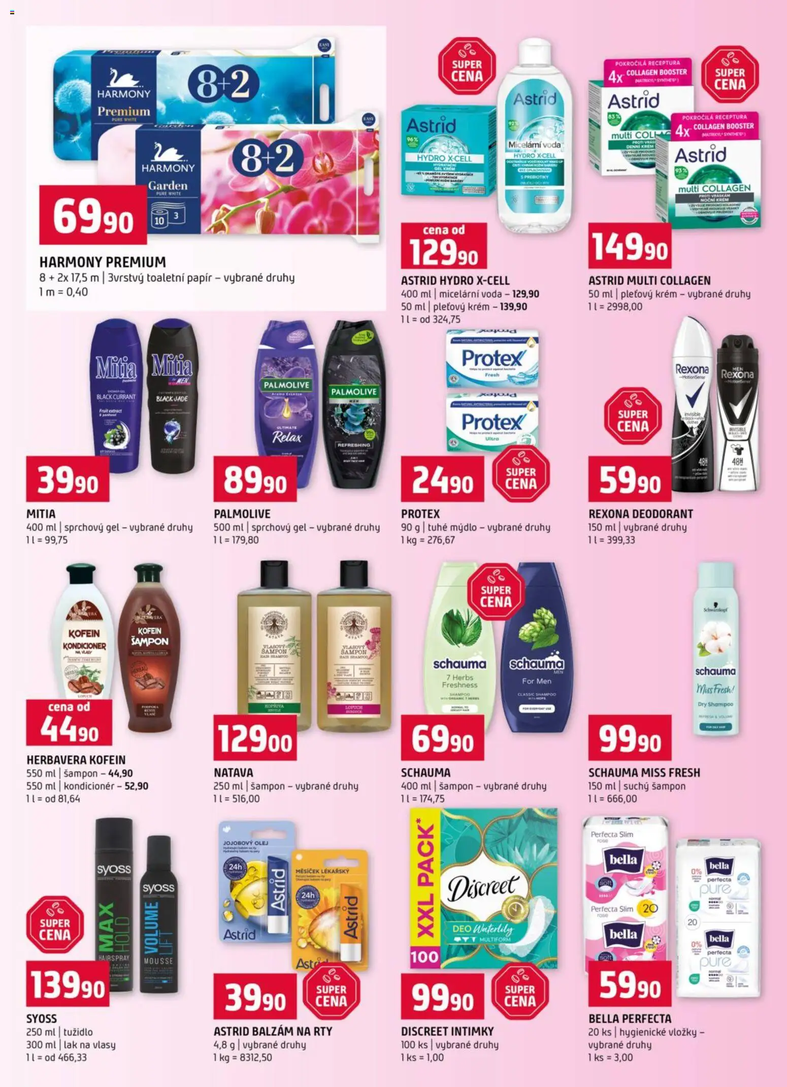 Terno leták od 14.01.2026 | Strana: 14 | Produkty: Syoss, Sprchový gel, Deodorant, Lak na vlasy