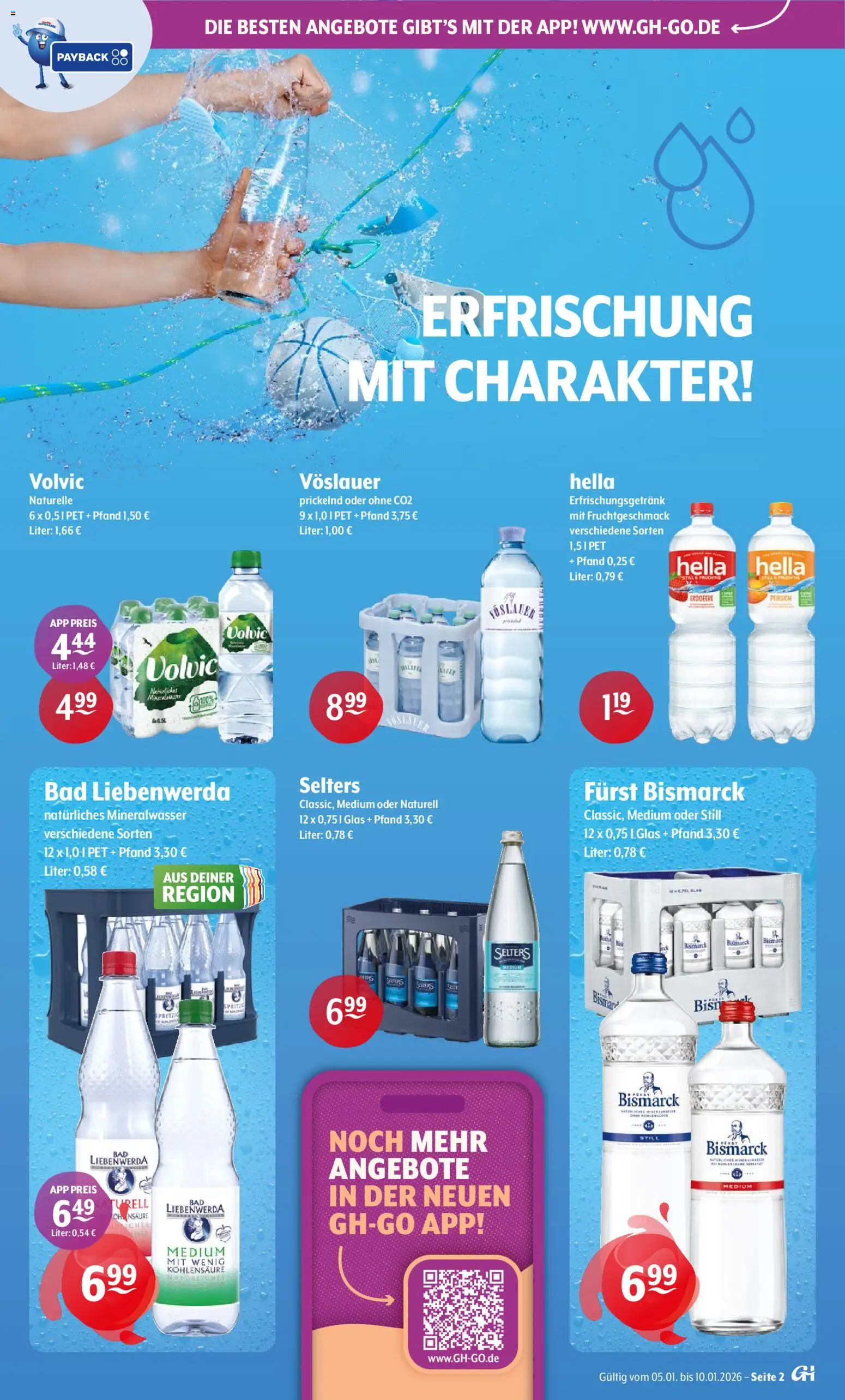Getränke Hoffmann - Brandenburg – gültig ab 05.01.2026 | Seite: 2 | Produkte: Bad, Mineralwasser, Hella, Volvic