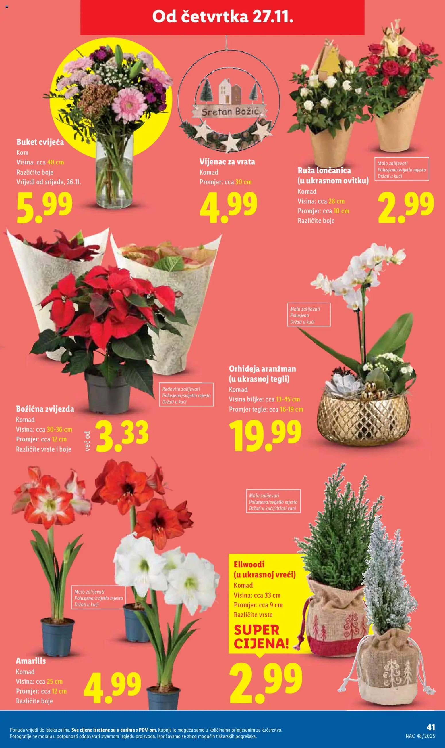 Lidl katalog | vrijedi od 27.11.2025 | Stranica: 41 | Proizvodi: Orhideja, Vrata