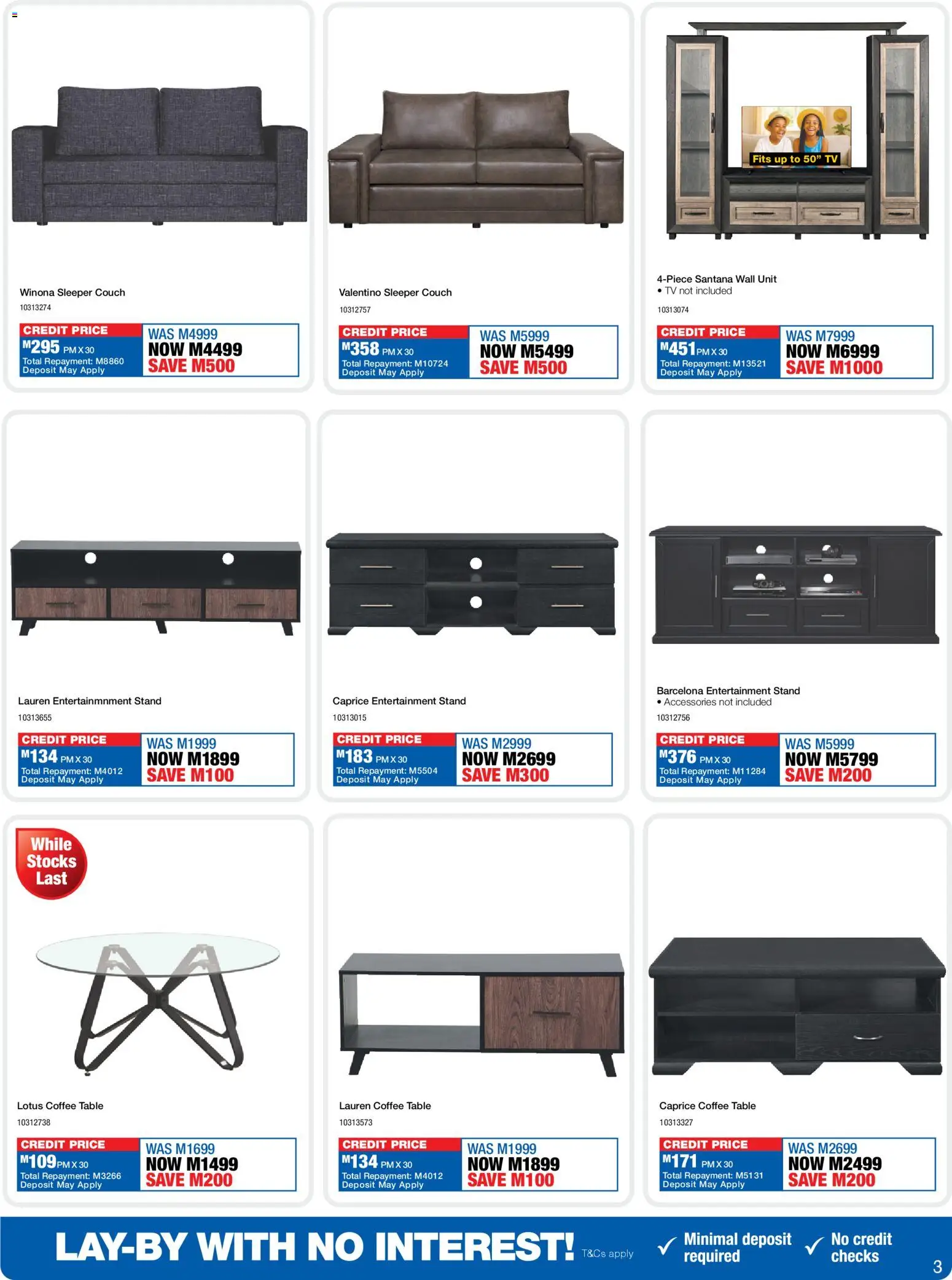 New OK Furniture catalogue – valid from 13.04.2026 | Page: 3 | Products: TV, Coffee table, Table, Coffee