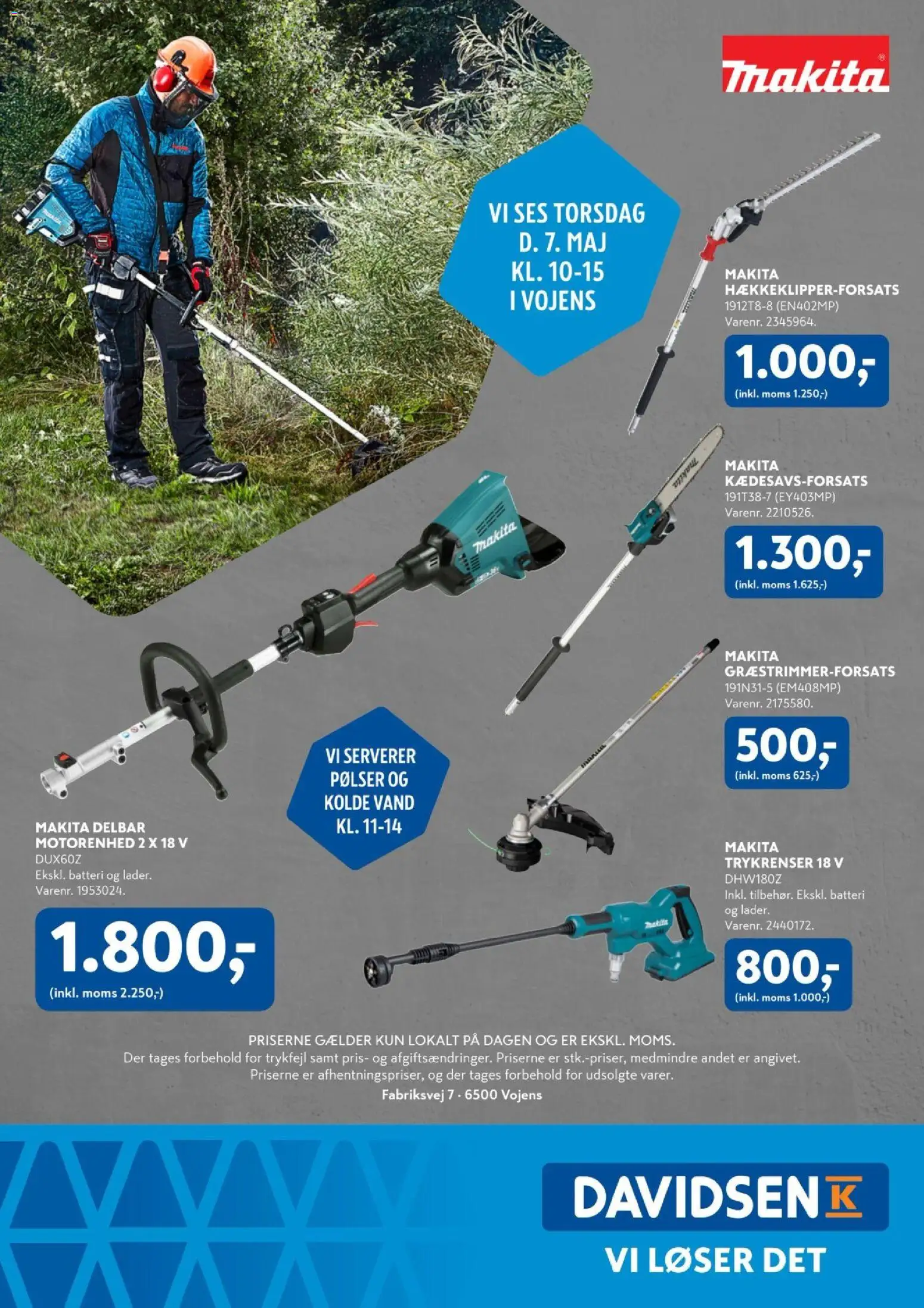 Davidsen tilbudsavis – gyldig fra 07.05.2026 | Side: 8 | Produkter: Pølser, Batteri