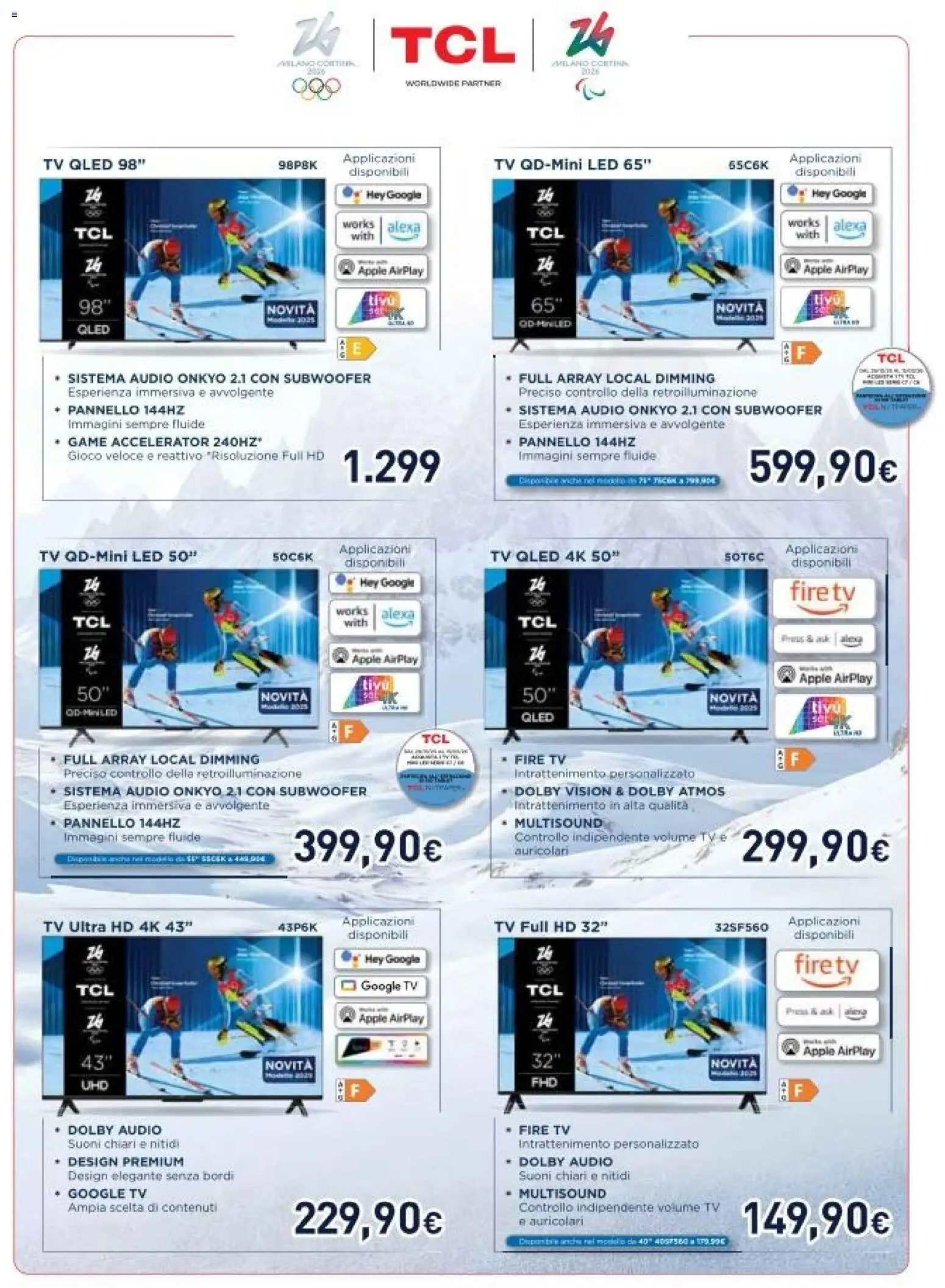 Volantino Unieuro del 16.01.2026 | Pagina: 6 | Prodotti: Auricolari, TV, Audio, Gioco