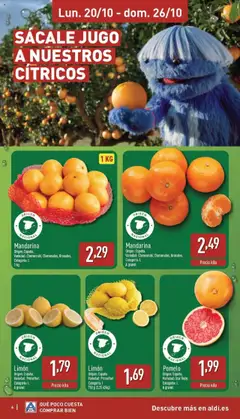 Vista previa Limón, Origen: España. Variedad: Primoflori. Categoría: I. A granel válido desde el 20.10.2025 | Página: 6