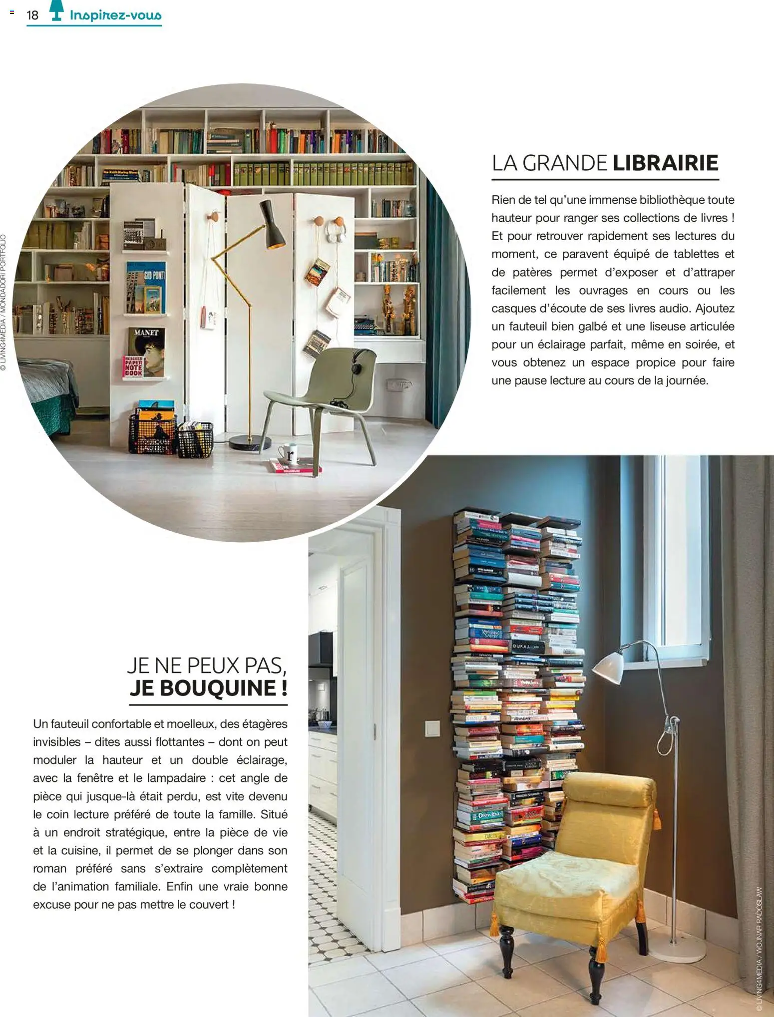 {H1} | Page: 18 | Produits: Paravent, Lampadaire, Liseuse, Fauteuil