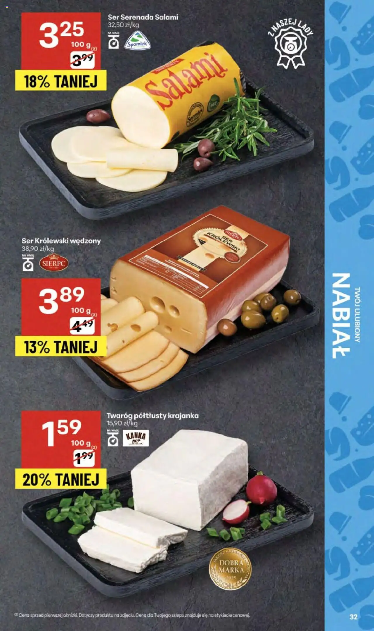 Delikatesy Centrum Gazetka od 02.10.2025 | Strona: 32 | Produkty: Twaróg półtłusty, Ser, Salami, Twaróg