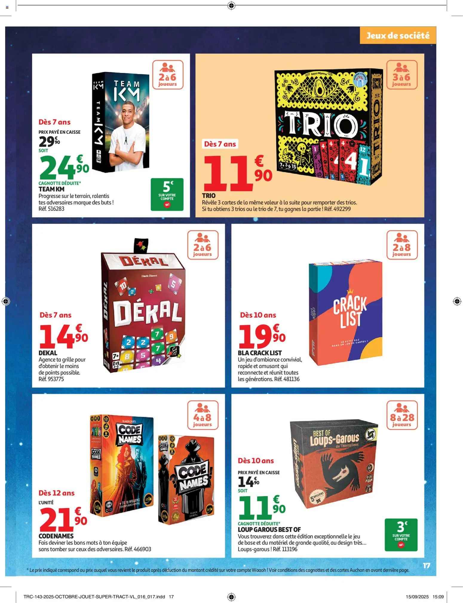 {H1} | Page: 17 | Produits: Base, Jeux, Jeux de société