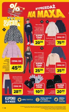 Pogląd oferty "Carrefour Gazetka - Wyprzedaż" - ważna od 15.12.2025 | Strona: 14 | Produkty: Sweter, Kurtka, Rękawiczki, Naklejki