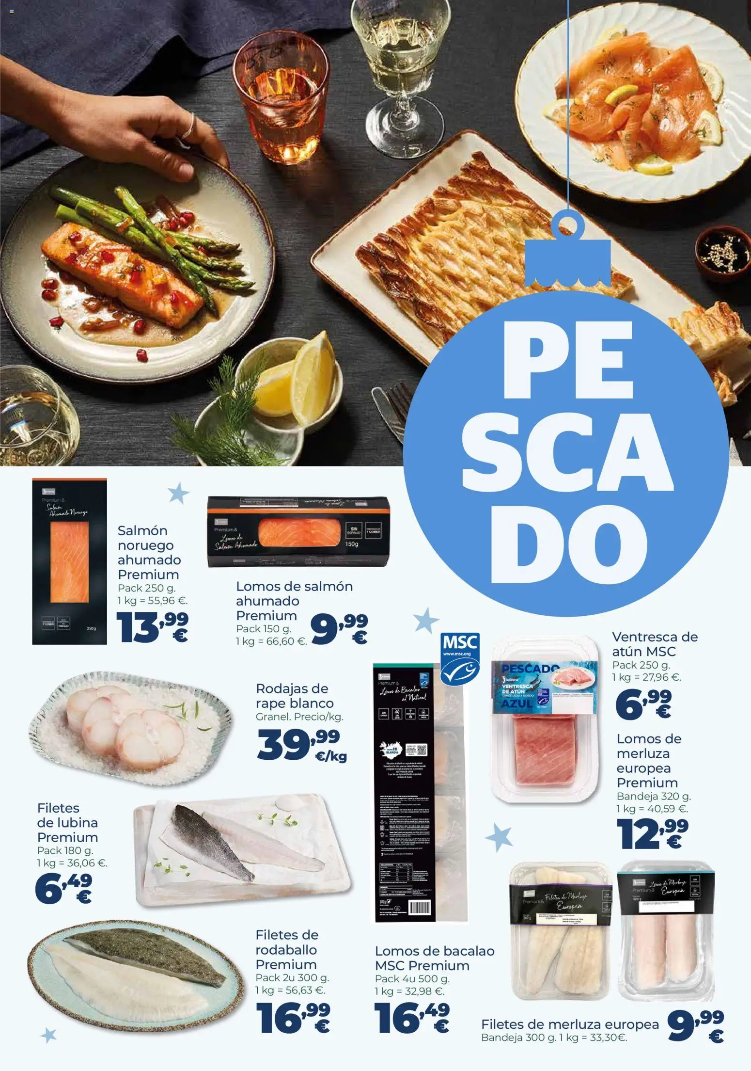 La Sirena folleto │ válido desde el 11.12.2025 | Página: 11 | Productos: Pescado, Filetes de merluza, Salmón ahumado, Bandeja