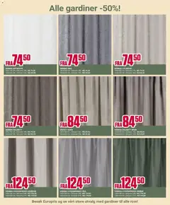 Forhåndsvisning av Europris kundeavis gyldig fra 23.02.2026 | Side: 9 | Produkter: Persienn, Gardiner, Lys