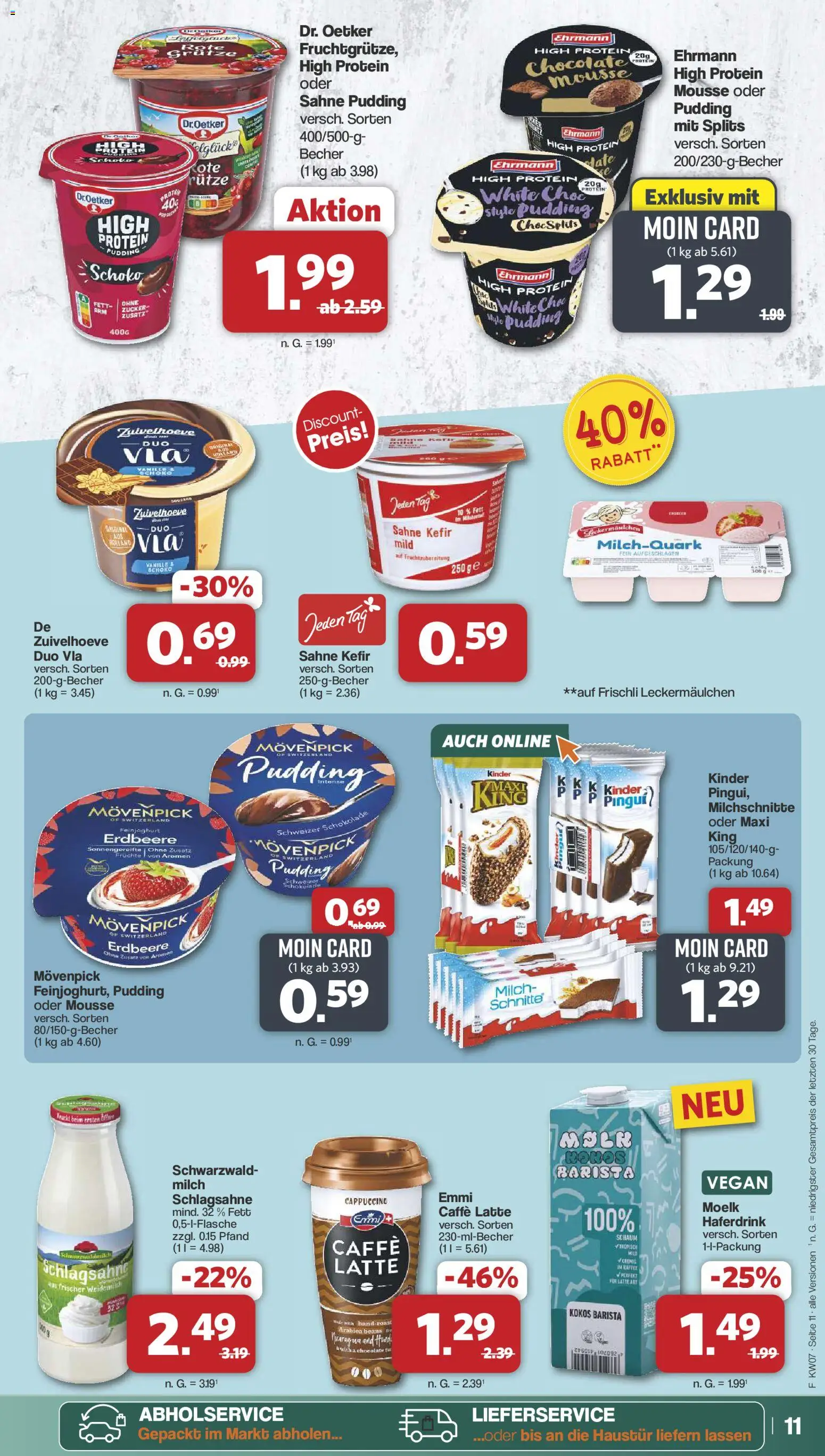 Famila Nordwest Prospekt 	 – gültig ab 08.02.2026 | Seite: 11 | Produkte: Kefir, Pudding, Haferdrink, Zucker