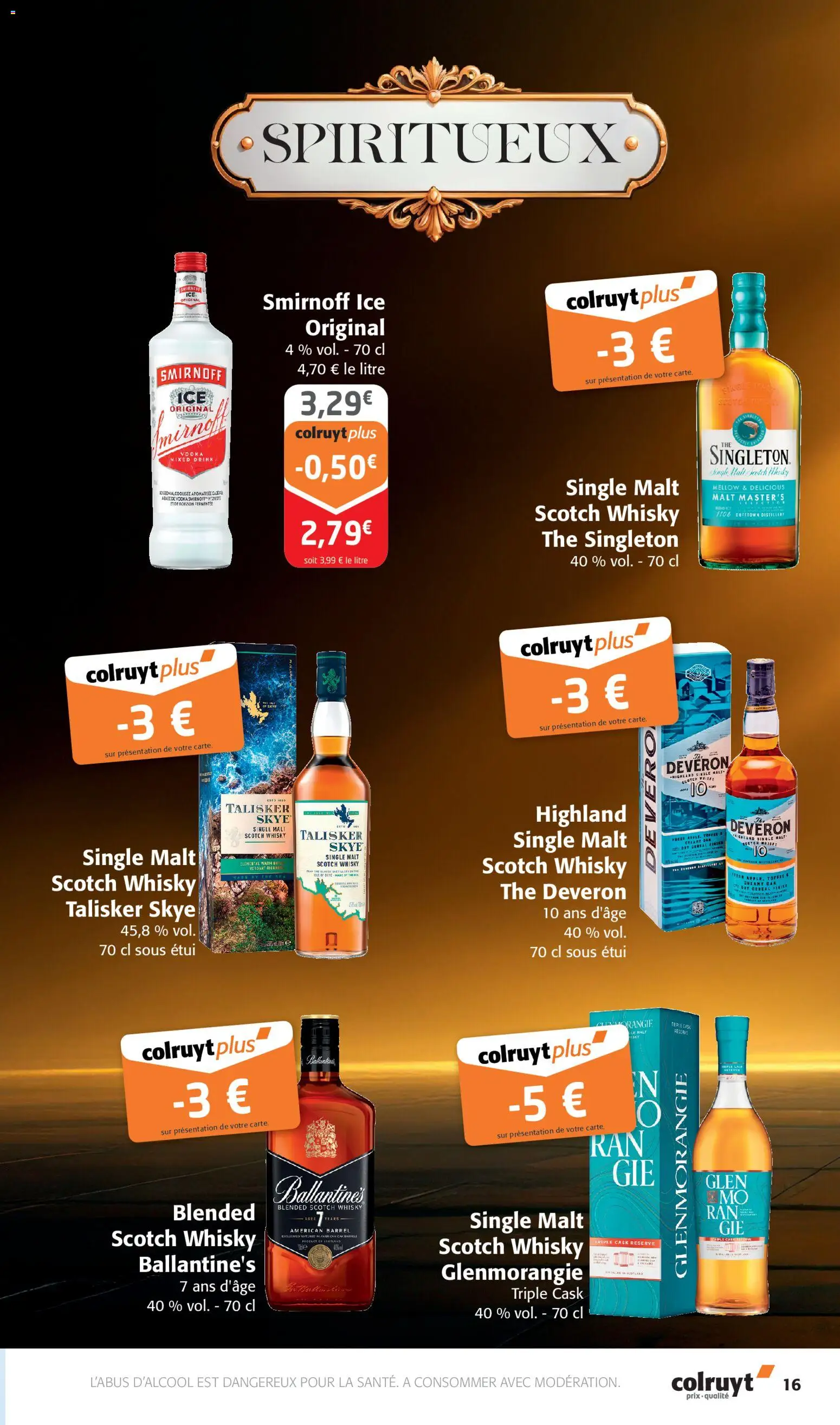 {H1} | Page: 16 | Produits: Vodka, Étui, Ballantine's scotch whisky, Thé