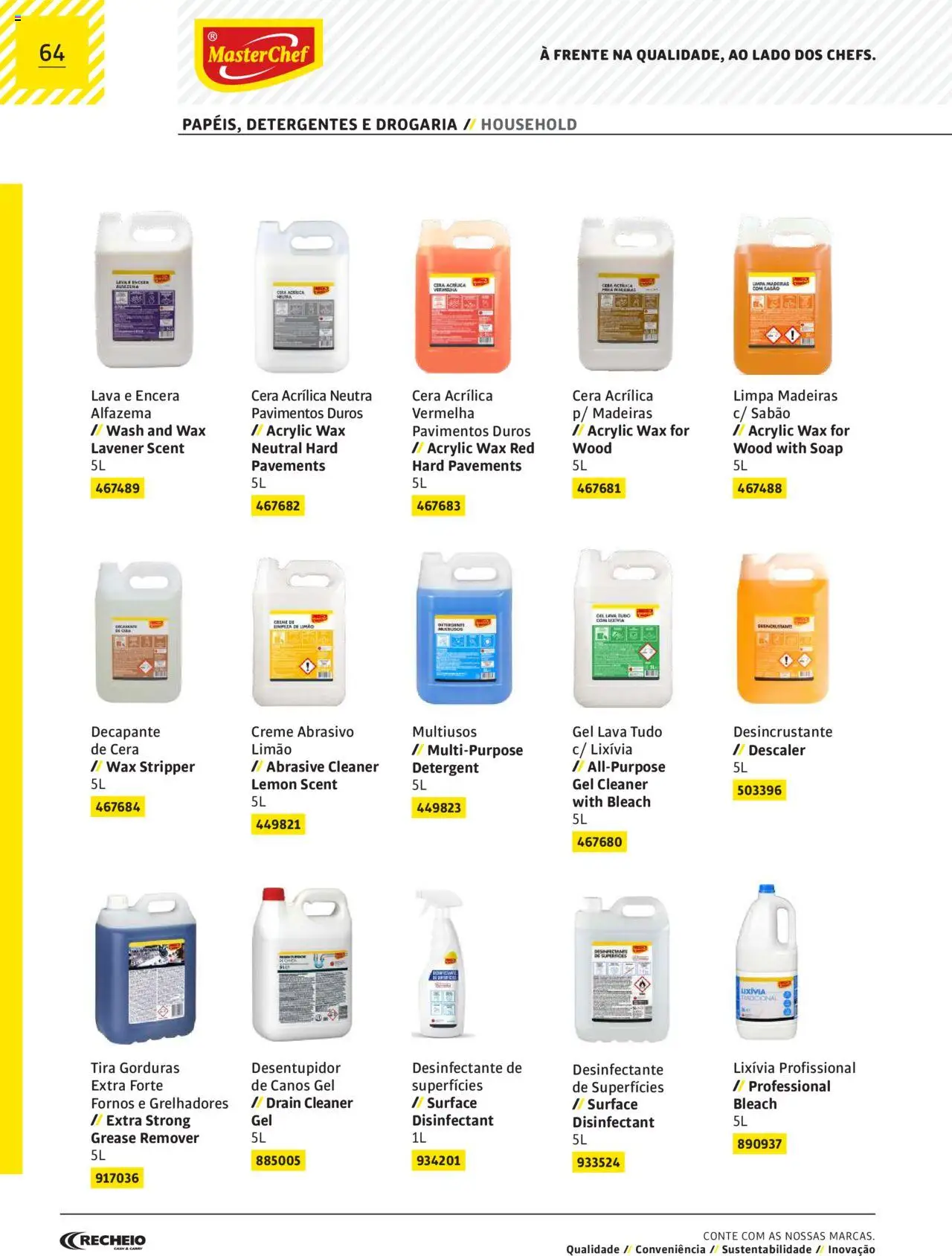 Recheio AS NOSSAS MARCAS │ válido de 19.12.2023 | Página: 64 | Produtos: Sabão, Cera, Madeiras, Creme