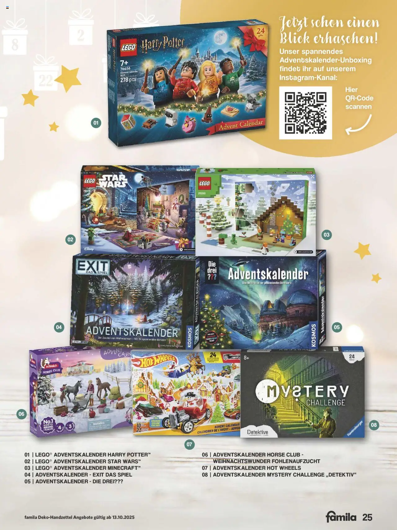Famila Nordwest Die schönste Zeit des Jahres – gültig ab 13.10.2025 | Seite: 25 | Produkte: Spiel
