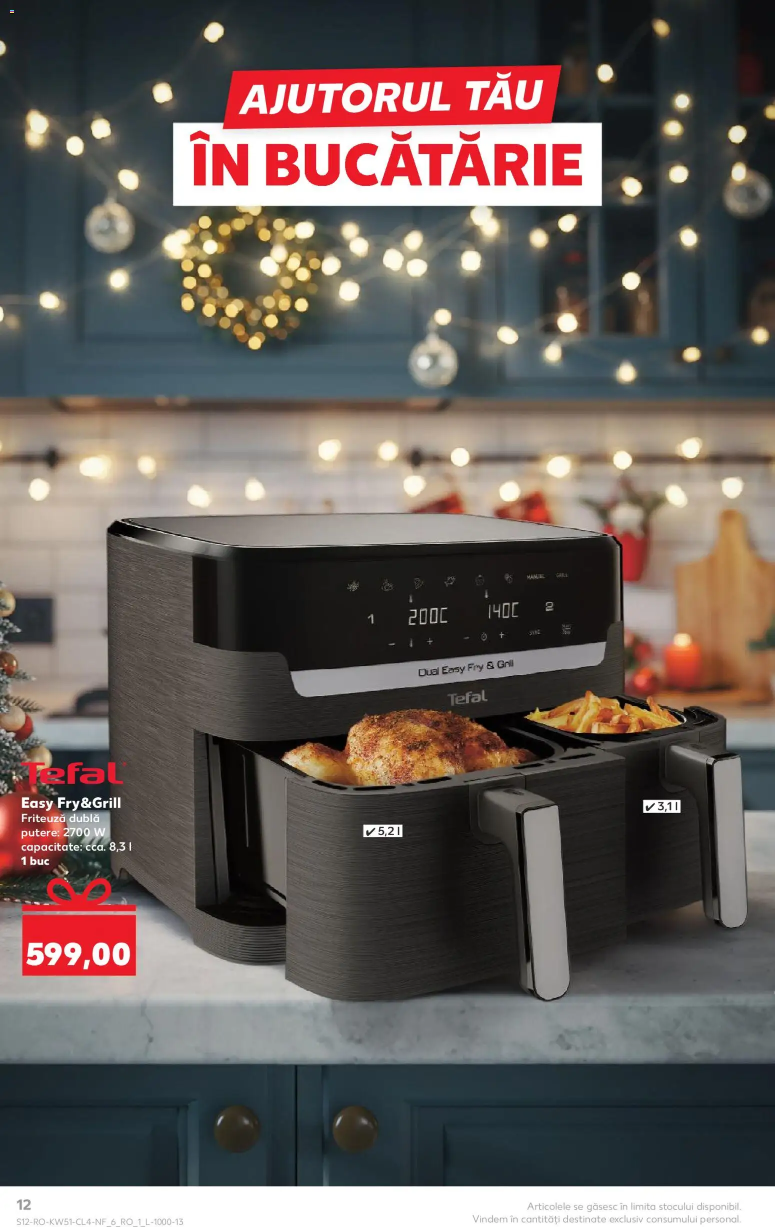 Noul catalog Kaufland – valabil de la 17.12.2025 | Pagină: 12 | Produse: Grill, Friteuză, Bucătărie