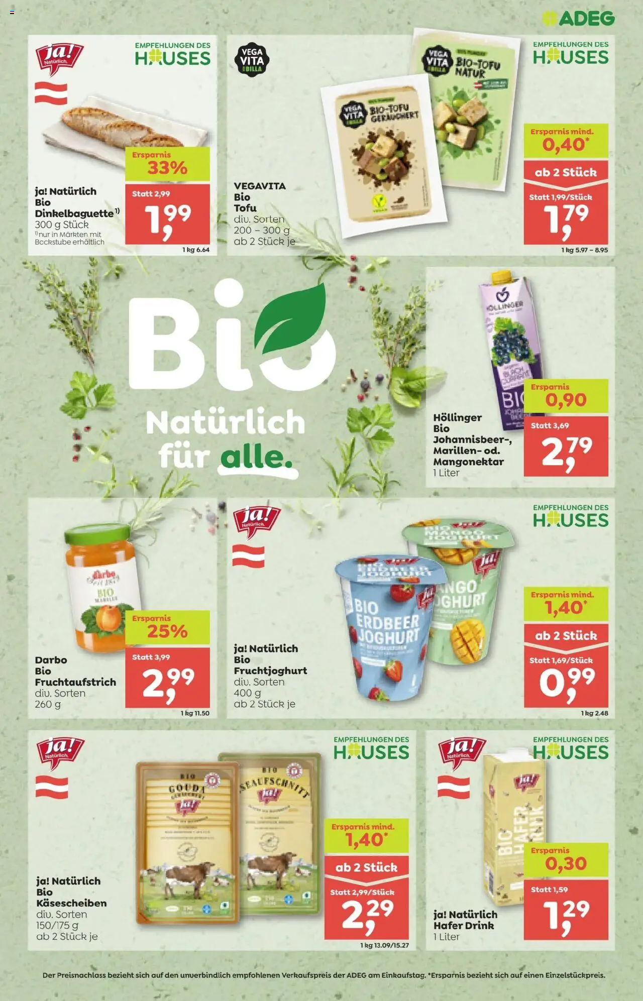 ADEG Vorarlberg gültig ab 14.08.2025 | Seite: 5 | Produkte: Joghurt