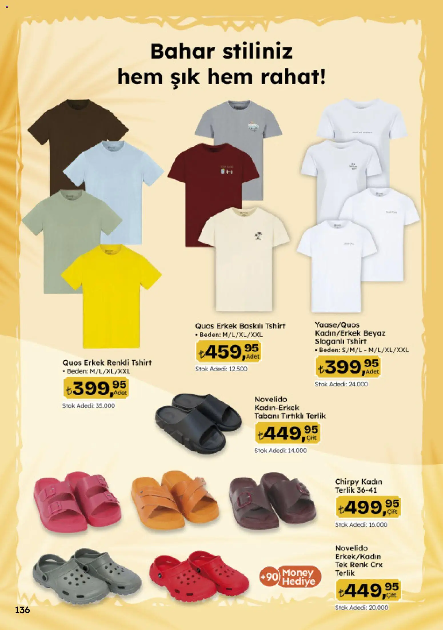 Migros Katalog - Migroskop - 16.04.2026 tarihinden itibaren geçerlidir | Sayfa: 136 | Ürünler: Terlik