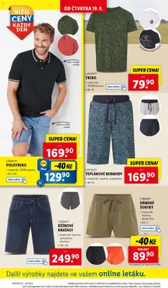 Lidl leták od 19.06.2025 | Strana: 34 | Produkty: Kraťasy, Surf
