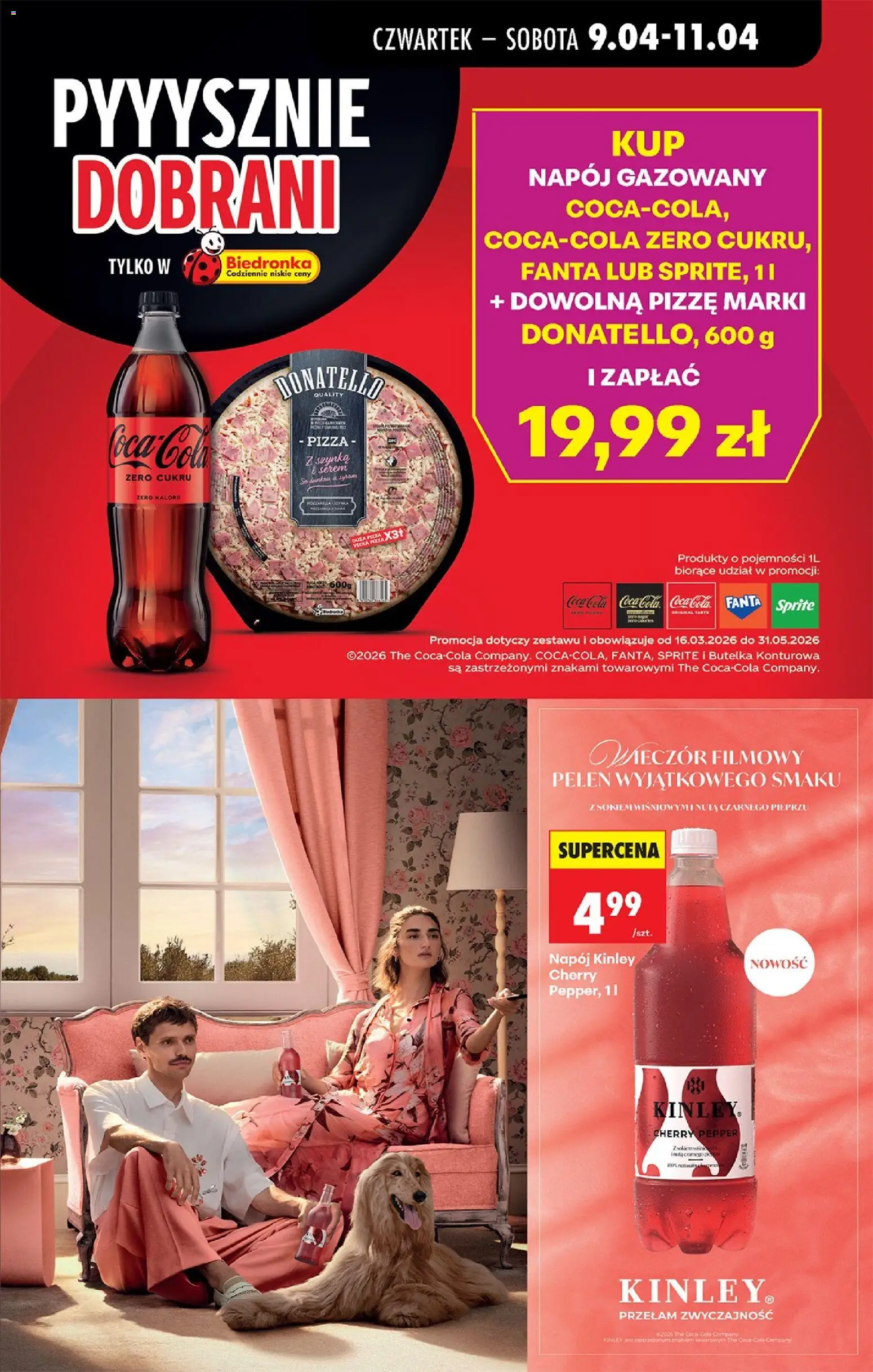 Biedronka Polsko leták - Codziennie niskie ceny od 09.04.2026 | Strana: 73 | Produkty: Pizza, Fanta, Sprite, Cola