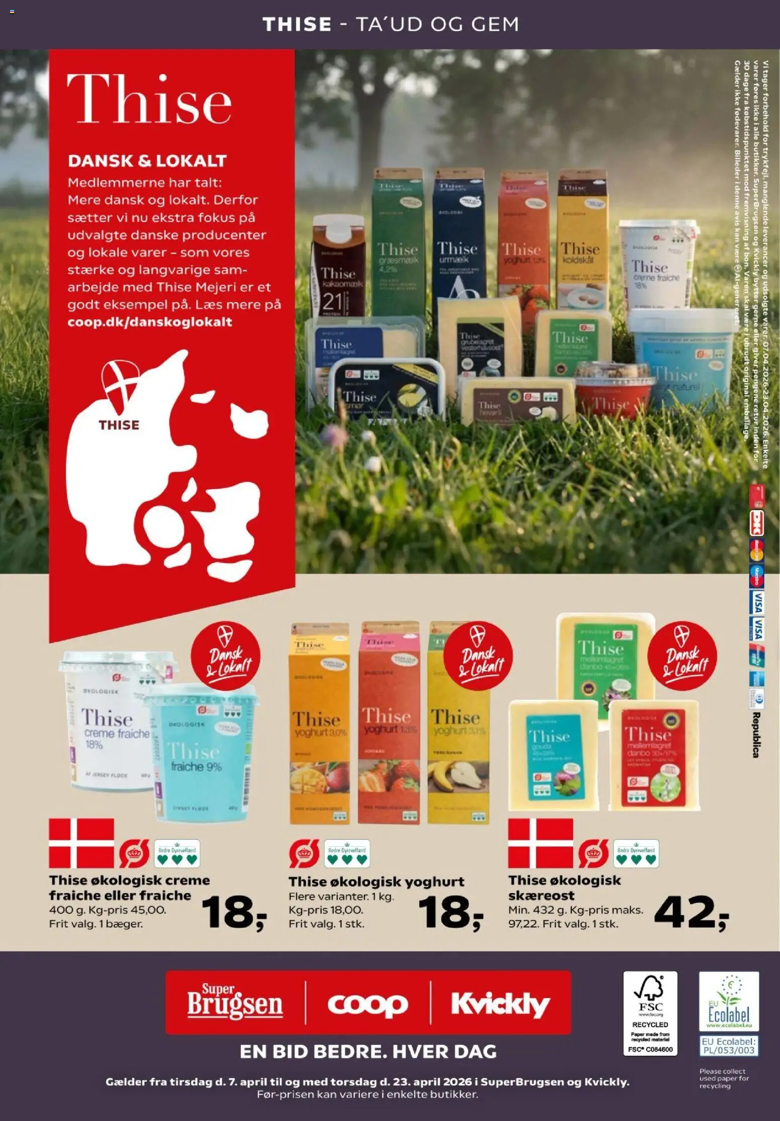 Kvickly tilbudsavis – gyldig fra 07.04.2026 | Side: 54 | Produkter: Yoghurt, Creme fraiche, Fløde, Søm