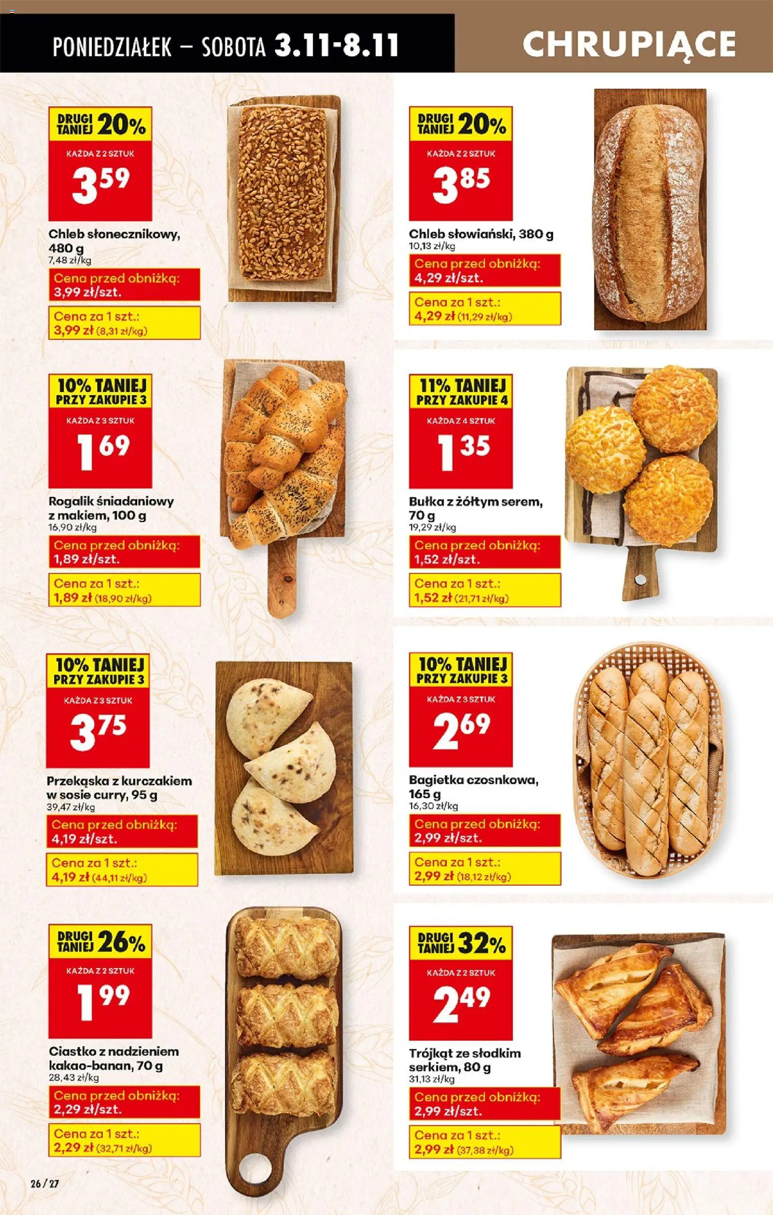 Biedronka gazetka od 03.11.2025 | Strona: 30 | Produkty: Bułka, Bagietka, Chleb