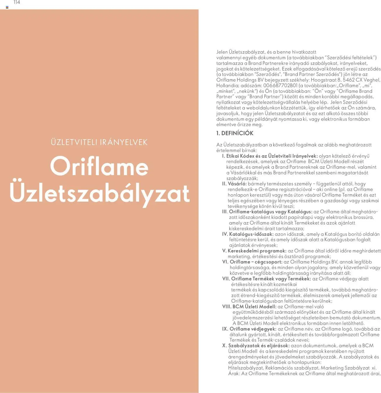 Oriflame akciós ujság - amely érvényes a következő dátumtól: 28.04.2024 | Oldal: 114