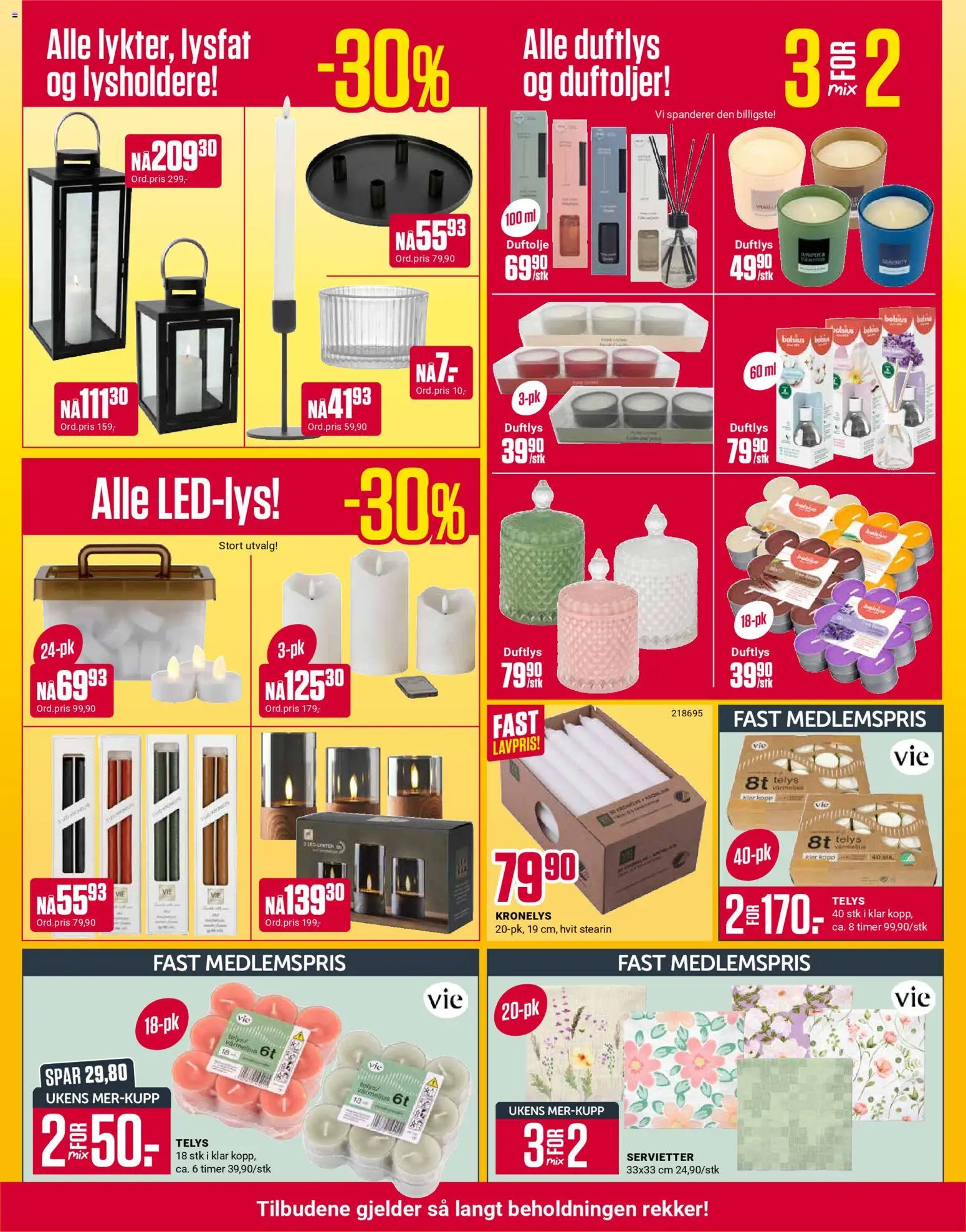 {H1} | Side: 10 | Produkter: Servietter, Mouth wash, Duftlys