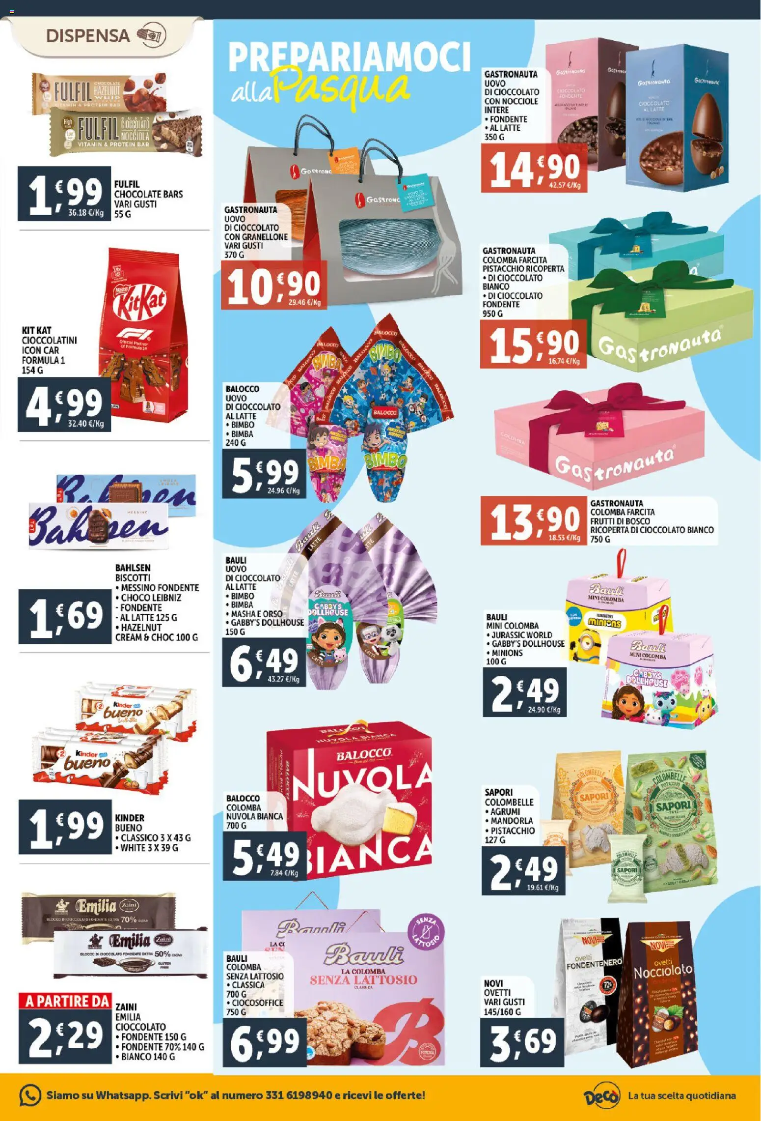 Volantino Decò del 06.03.2026 | Pagina: 14 | Prodotti: Cioccolato, Latte, Agrumi, Nocciole