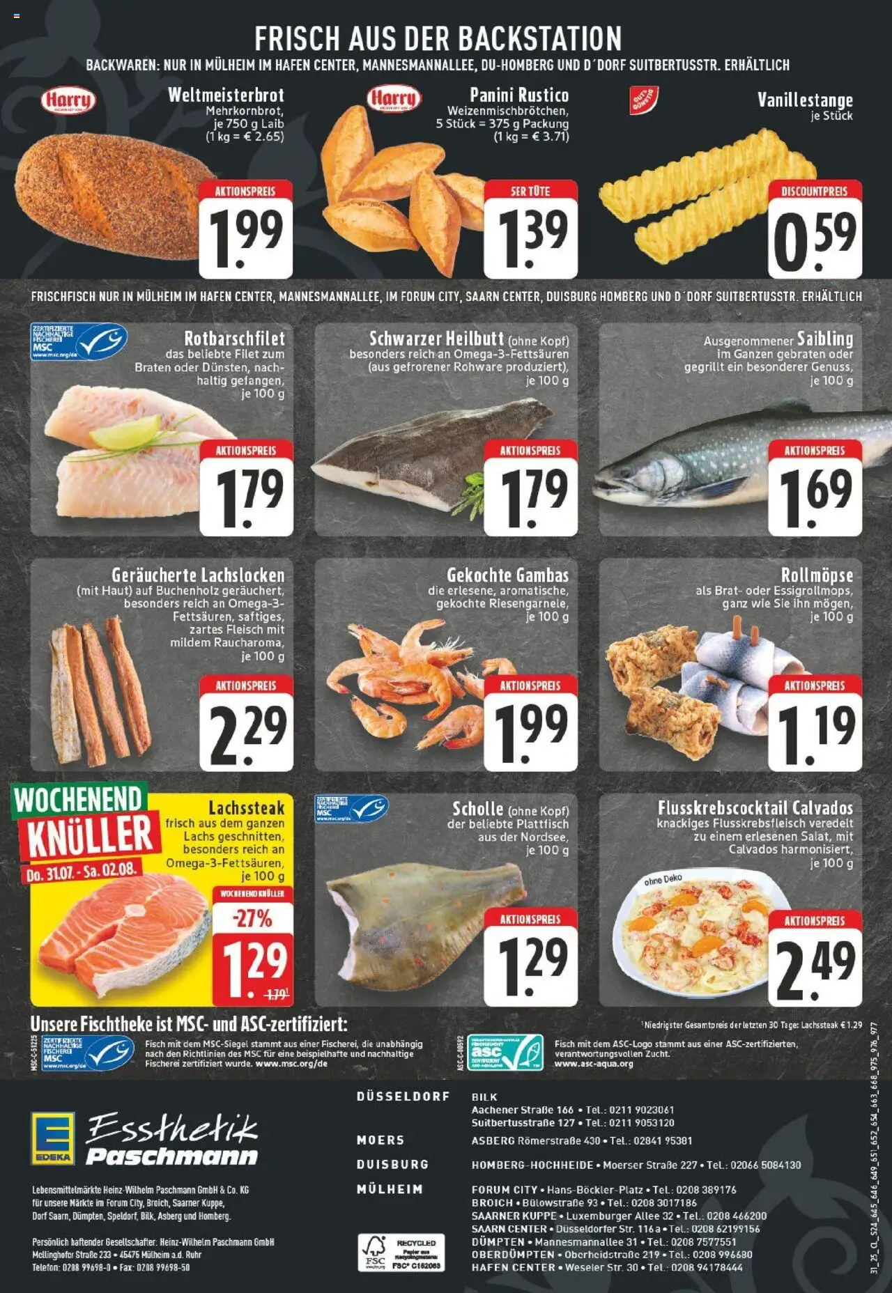 Edeka prospekt Mülheim An Der Ruhr	 - gültig ab dem 27.07.2025 | Seite: 24 | Produkte: Fisch, Lachs, Steak, Fleisch