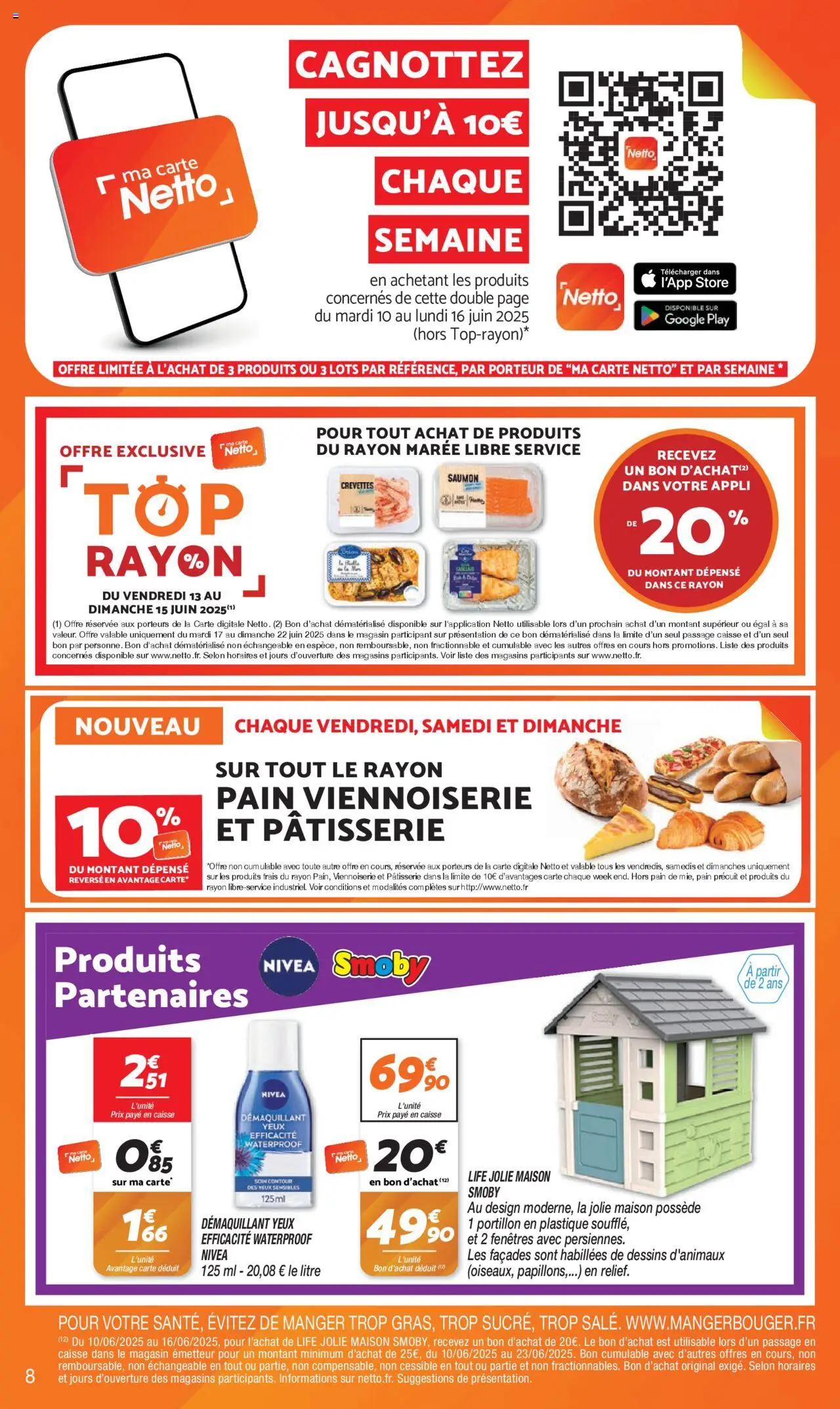  | Page: 8 | Produits: Démaquillant, Crevettes, Store, Pain