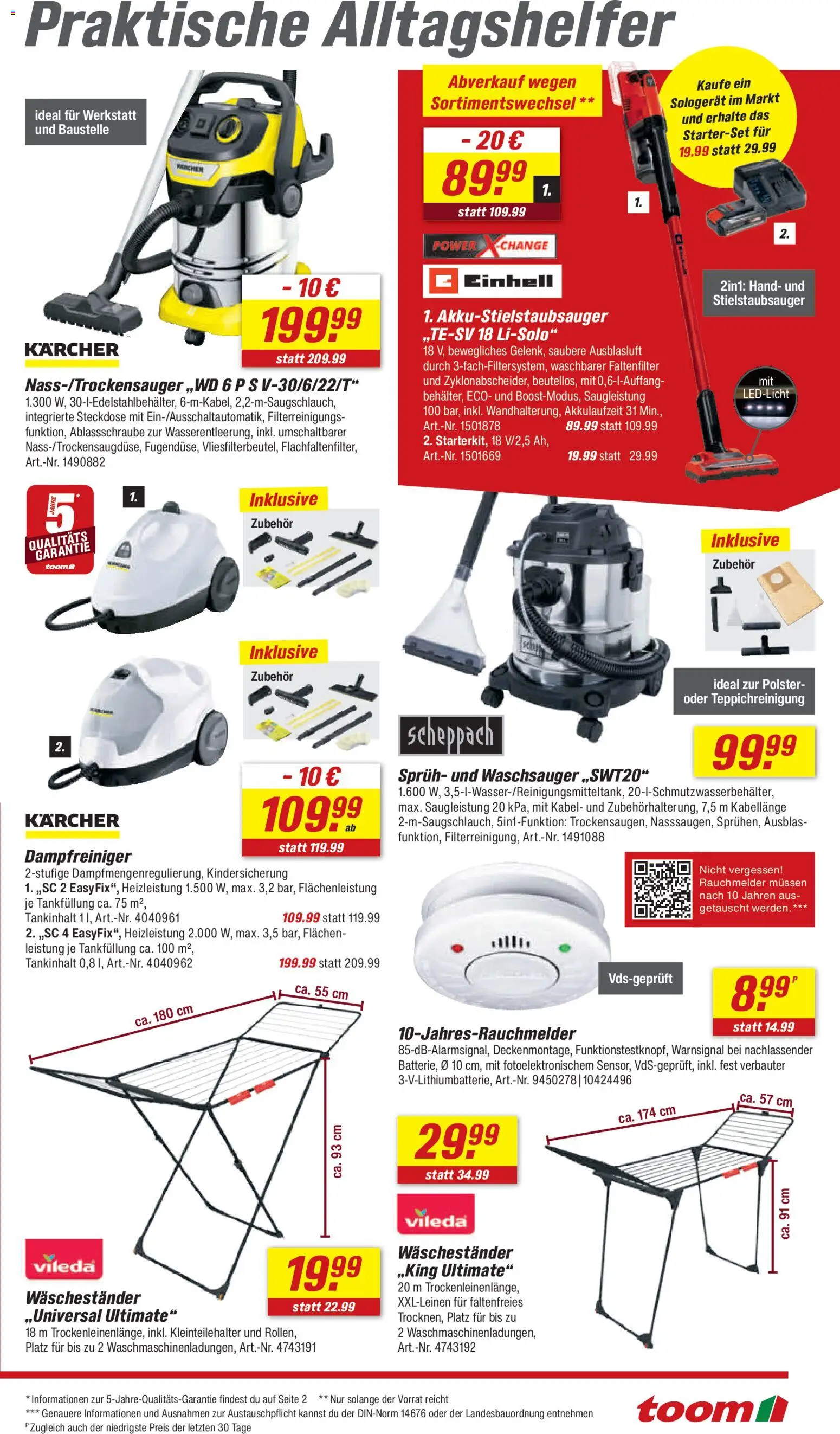 Toom Baumarkt Prospekt 	 – gültig ab 21.02.2026 | Seite: 11 | Produkte: Kabel, Steckdose, Waschestander