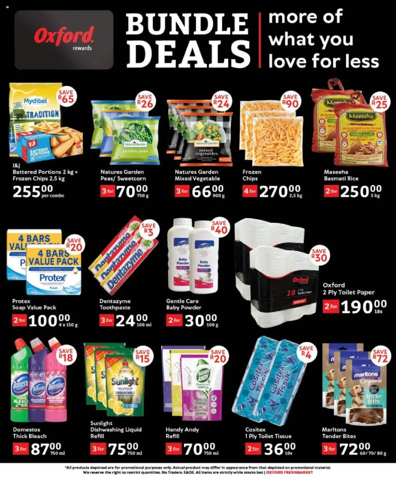 Oxford Freshmarket - Bundle Deals │ valid from 20.08.2025 | Page: 4 | Products: Toilet, Bleach, Toothpaste, Vegetables